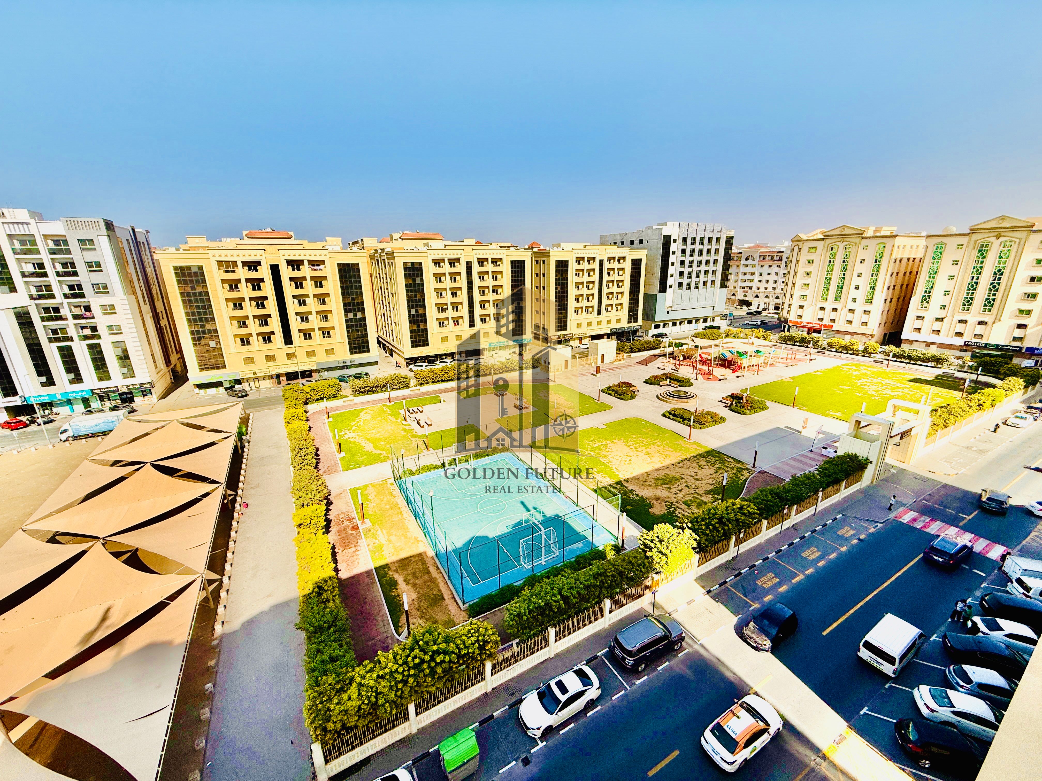 Amazing 1-Br flat with open view front of muwaileh park ready to move