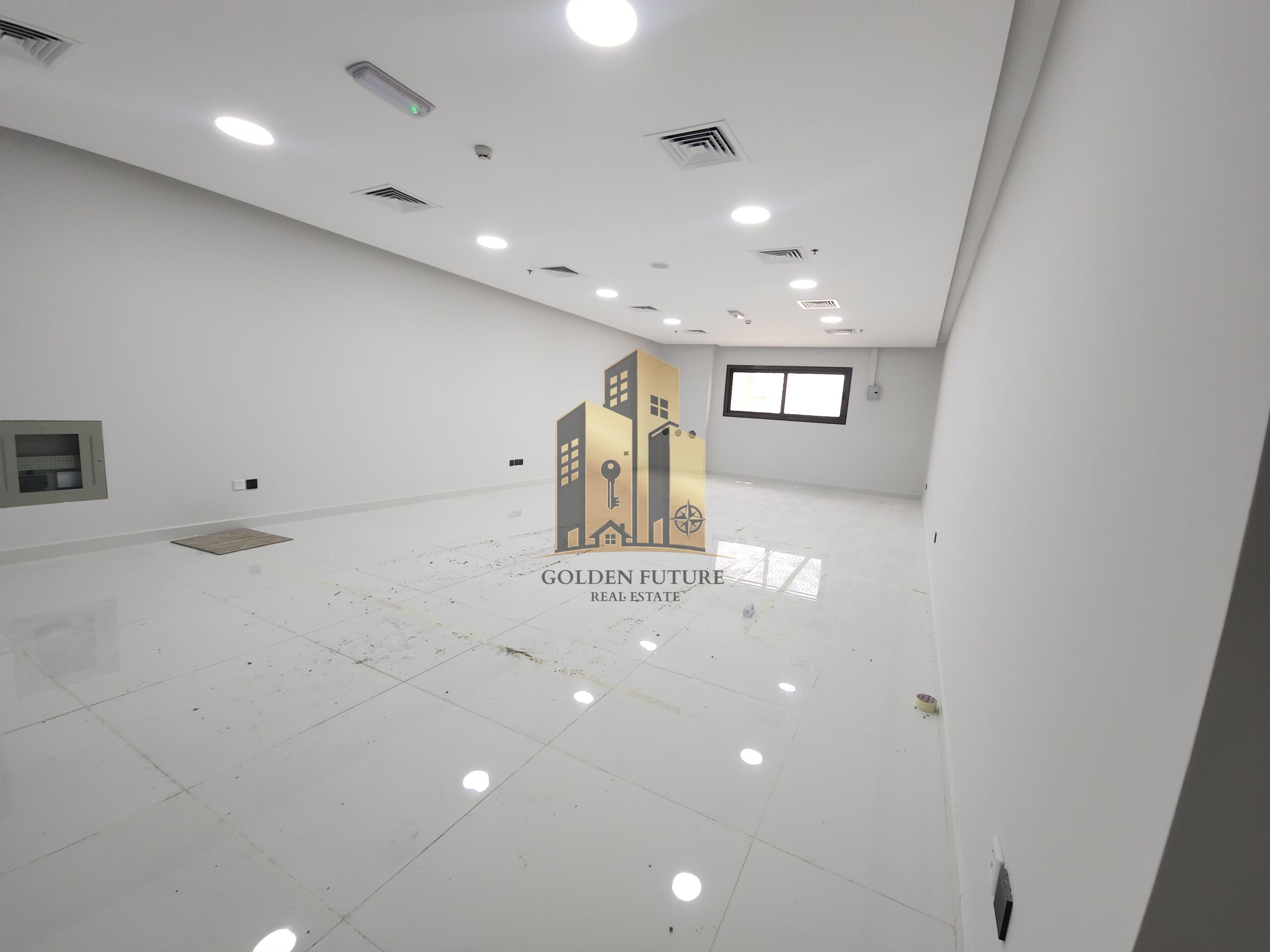 Office space inside building on ground floor