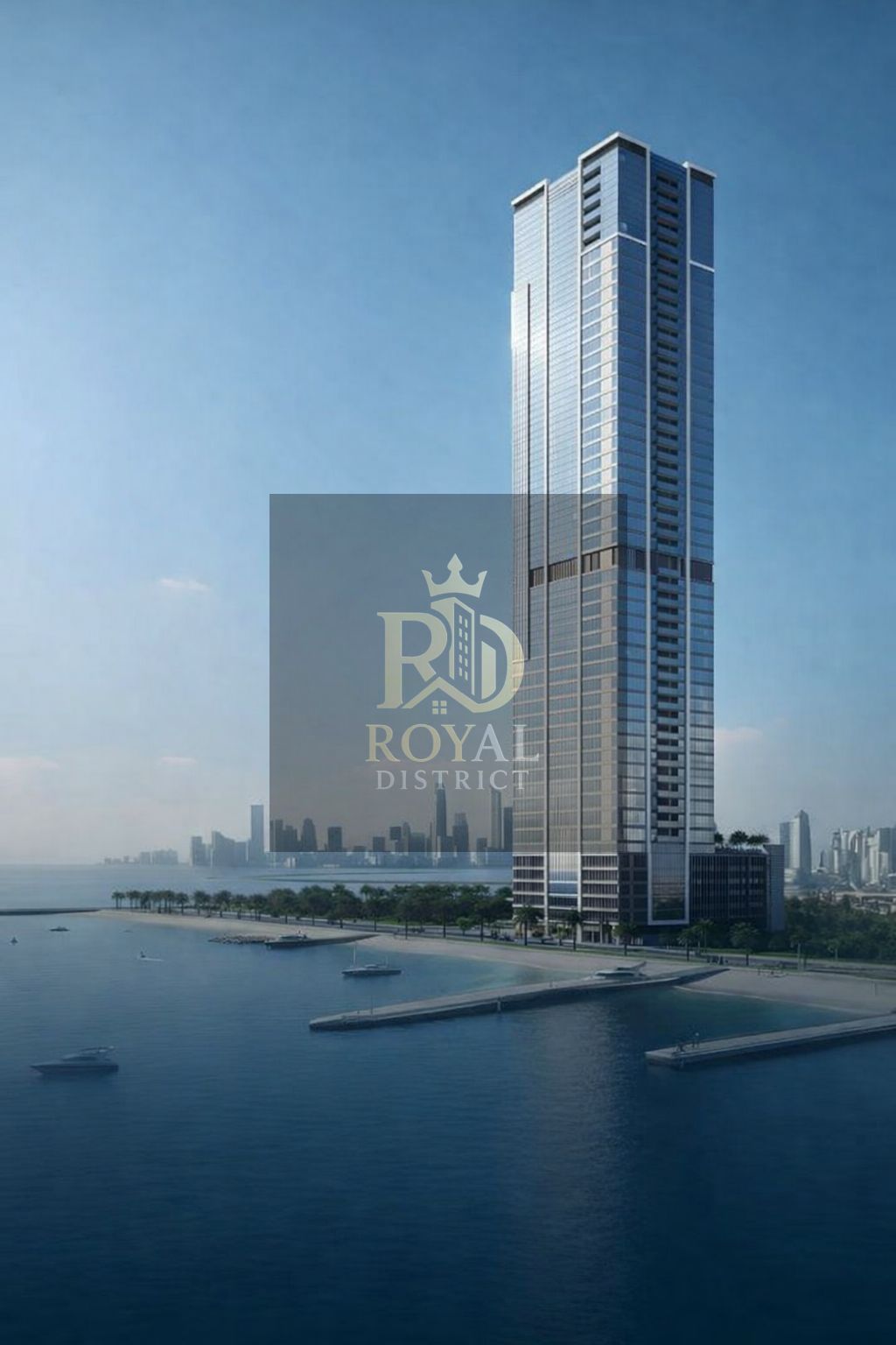Elegant 2-Bedroom Waterfront Residence | Marsa Al Arab Tower | Breathtaking Views of Al Khan Lagoon