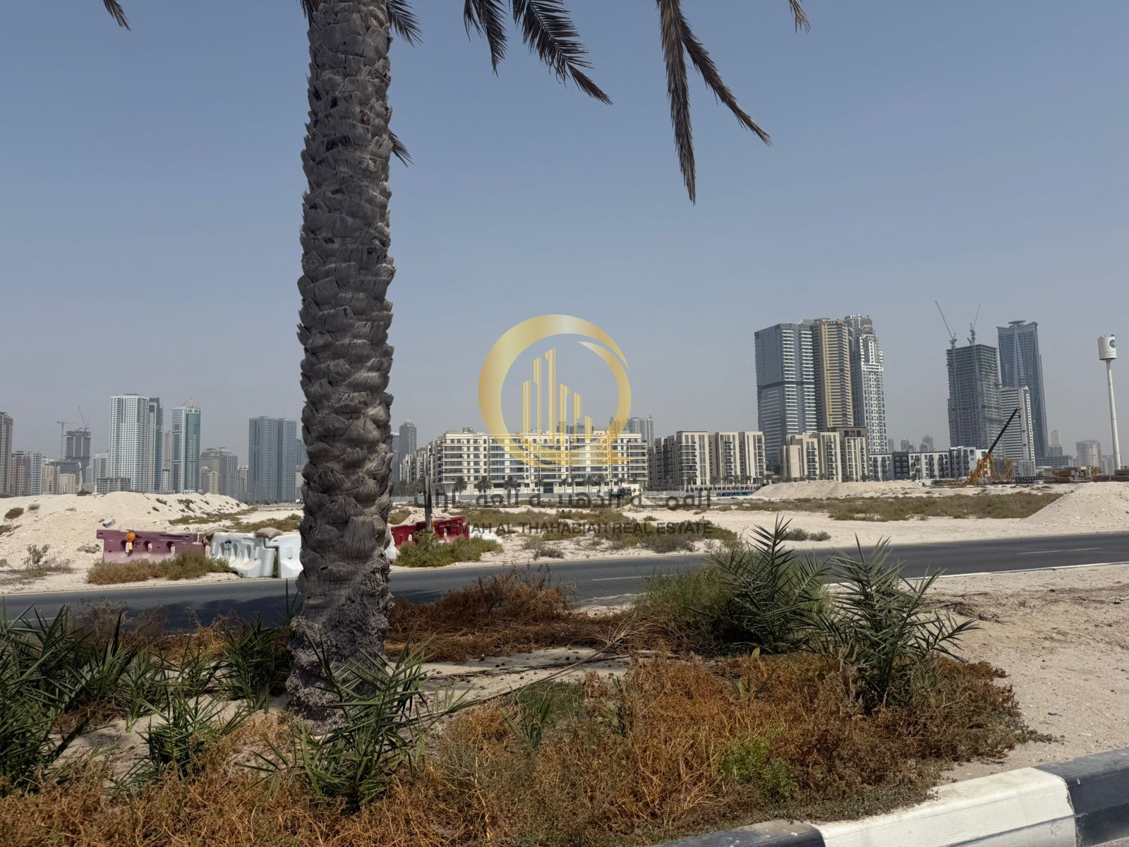 Land in Sharjah with an area of 20,000 square feet, overlooking Al Wahda Street, opposite City Center. It has a residential + commercial permit (groun