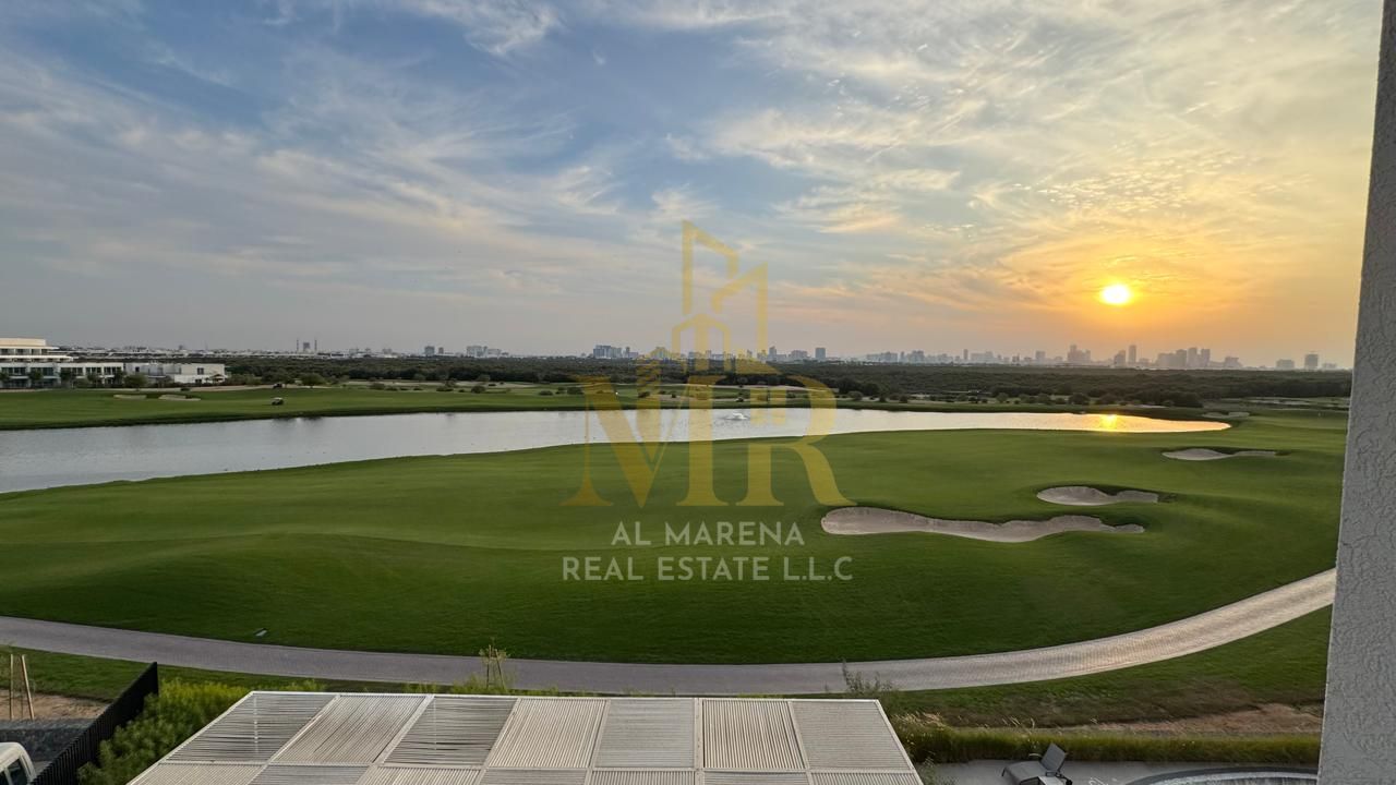 Luxury apartment for sale in Al Zorah with a total area of 1,800 sqft, featuring a full and direct golf course view within a prestigious community tha