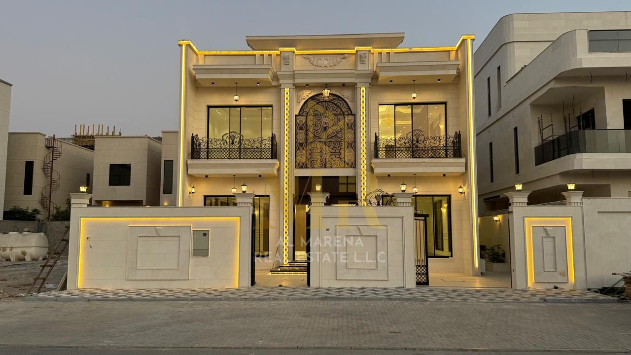 Luxury villa for sale in Al Alia, with a luxurious design and complete air conditioning, directly from the owner with a special discount for cash buye