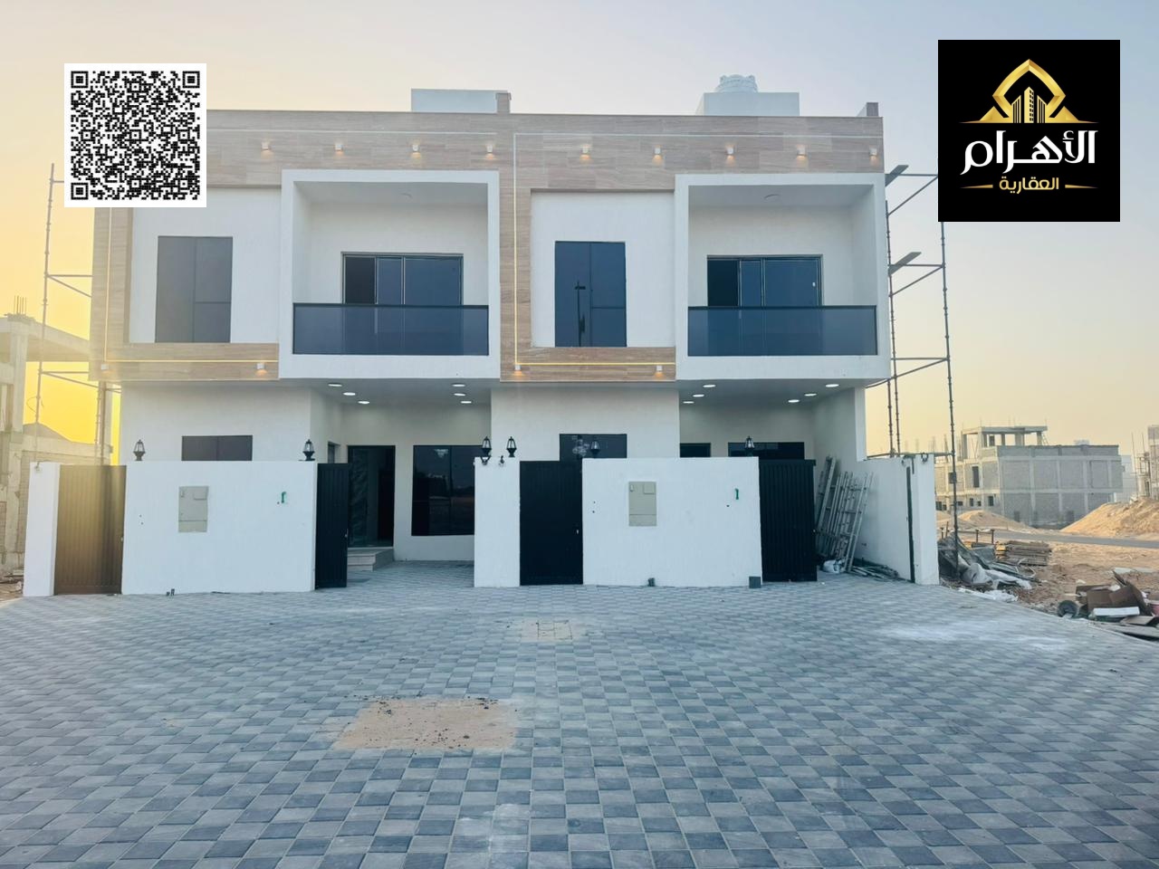 Modern luxury villa for sale in Al Helio 2, Ajman – price includes registration and ownership fees – quiet location close to all services