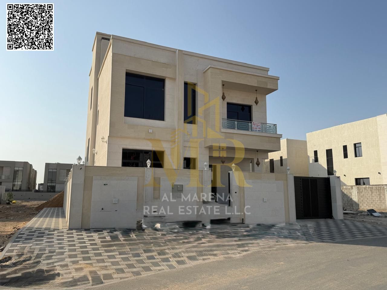 A villa with a price including AC installation fees on the main street, ready to move in, in the most prestigious areas of Ajman. Freehold ownership f