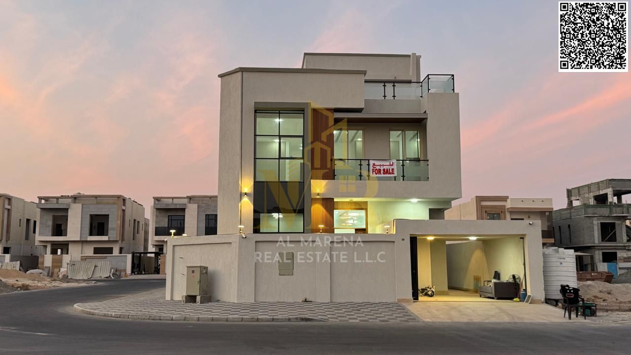 Luxury villa for sale in Al Yasmin – 6 master bedrooms | Majlis and living room | Fully equipped modern kitchen