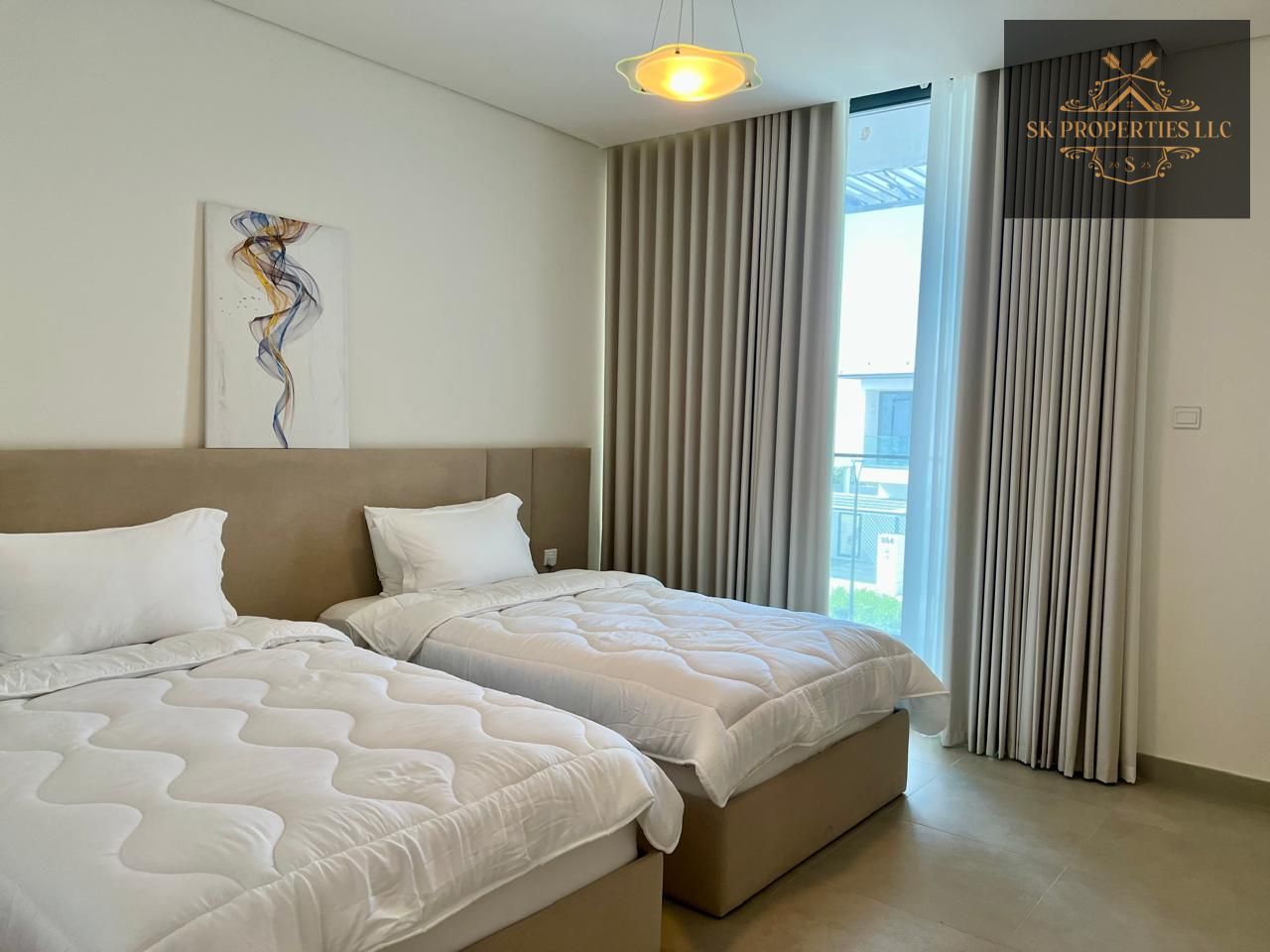 Experience premium beachfront living in this luxurious 5-bedroom duplex standalone villa located in Ajmal Makan, Sharjah.