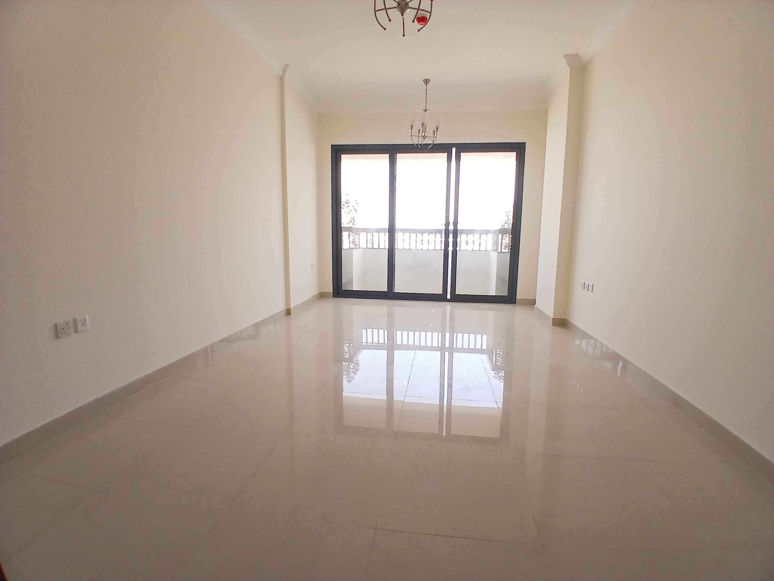 One month free 12 cheque |\_ Brand new luxury big Master 1_BR 2 bathroom balcony 44k_ on road building close to zahia city centre