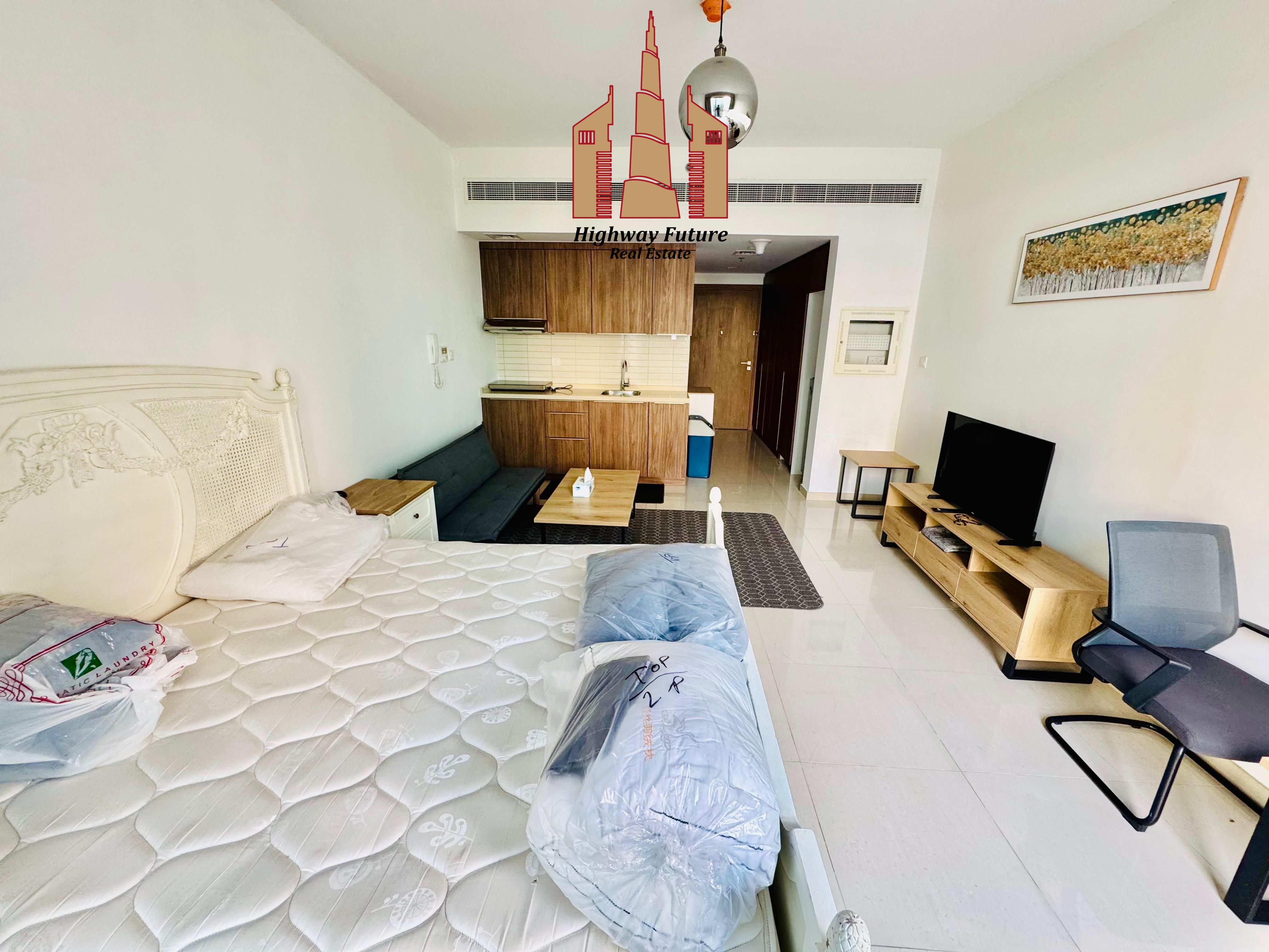 HOT DEAL! POOL VIEW FURNISHED STUDIO UPTOWN ALZAHIA COMMUNITY