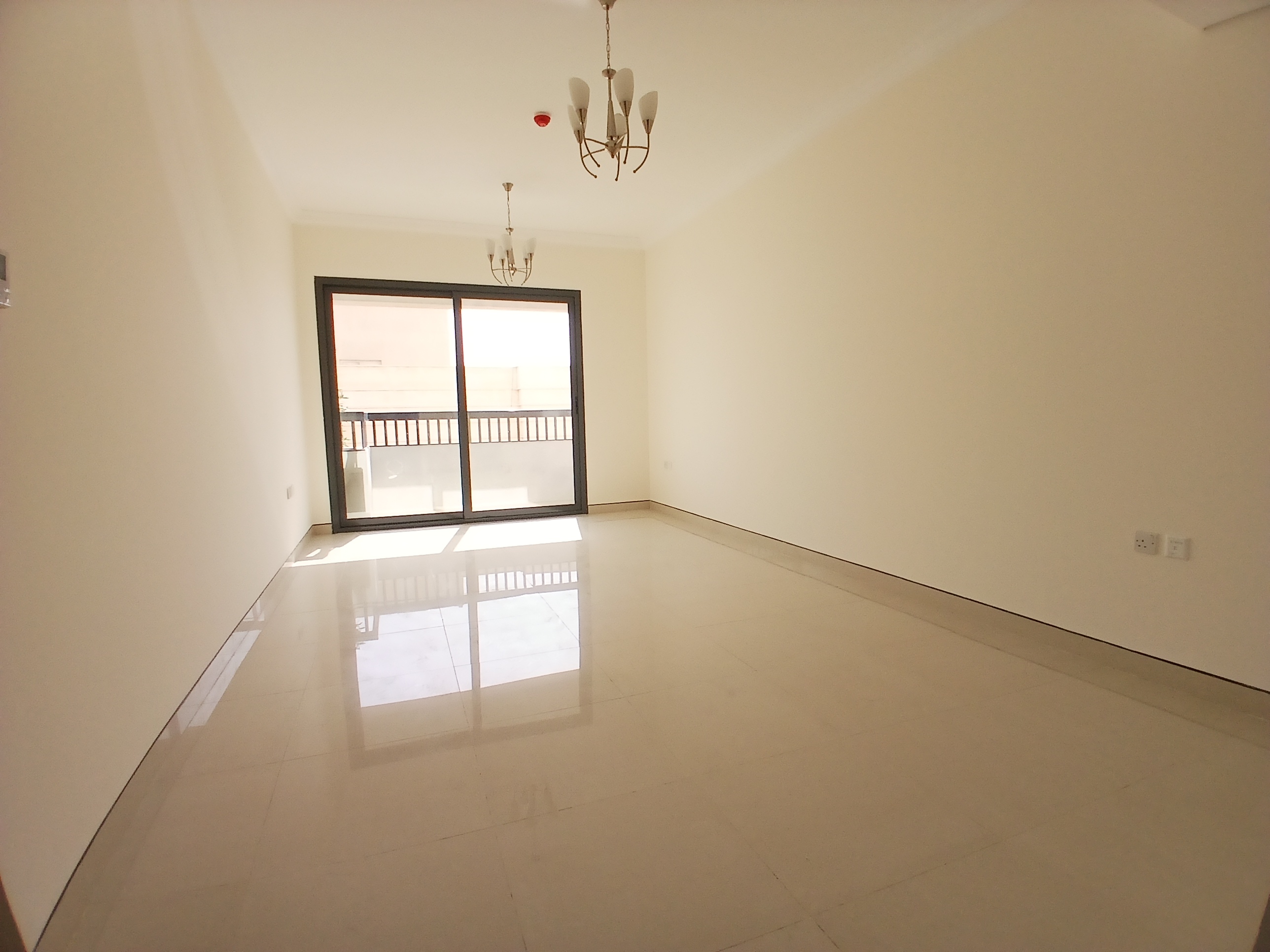 1 Month free/12 cheque/front view _Brand new Master 1_BR appartment with balcony 2 bathroom only 45k al jada outside