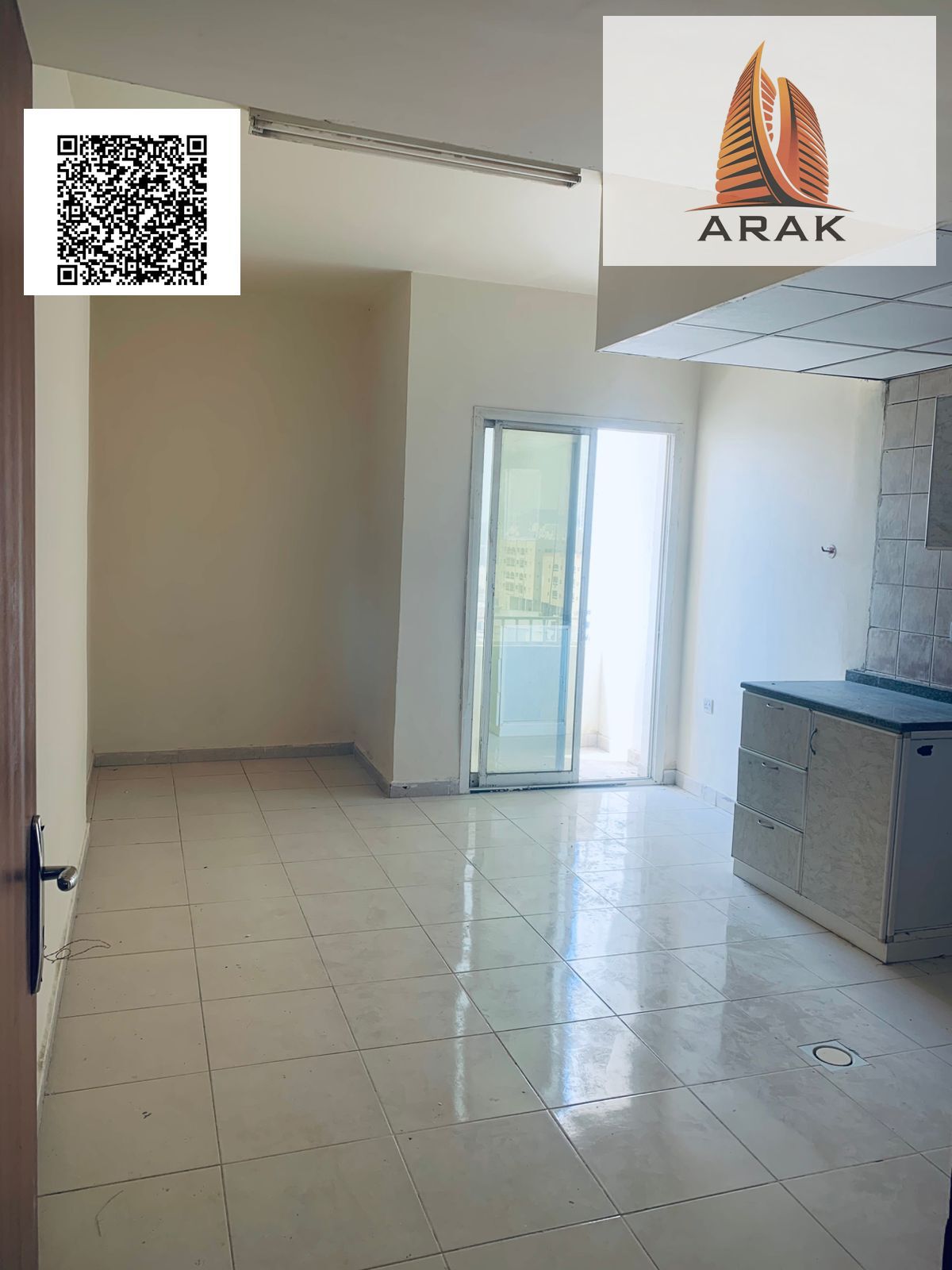 Studio for Annual Rent in Al Rawdha 1 with Balcony & AC
