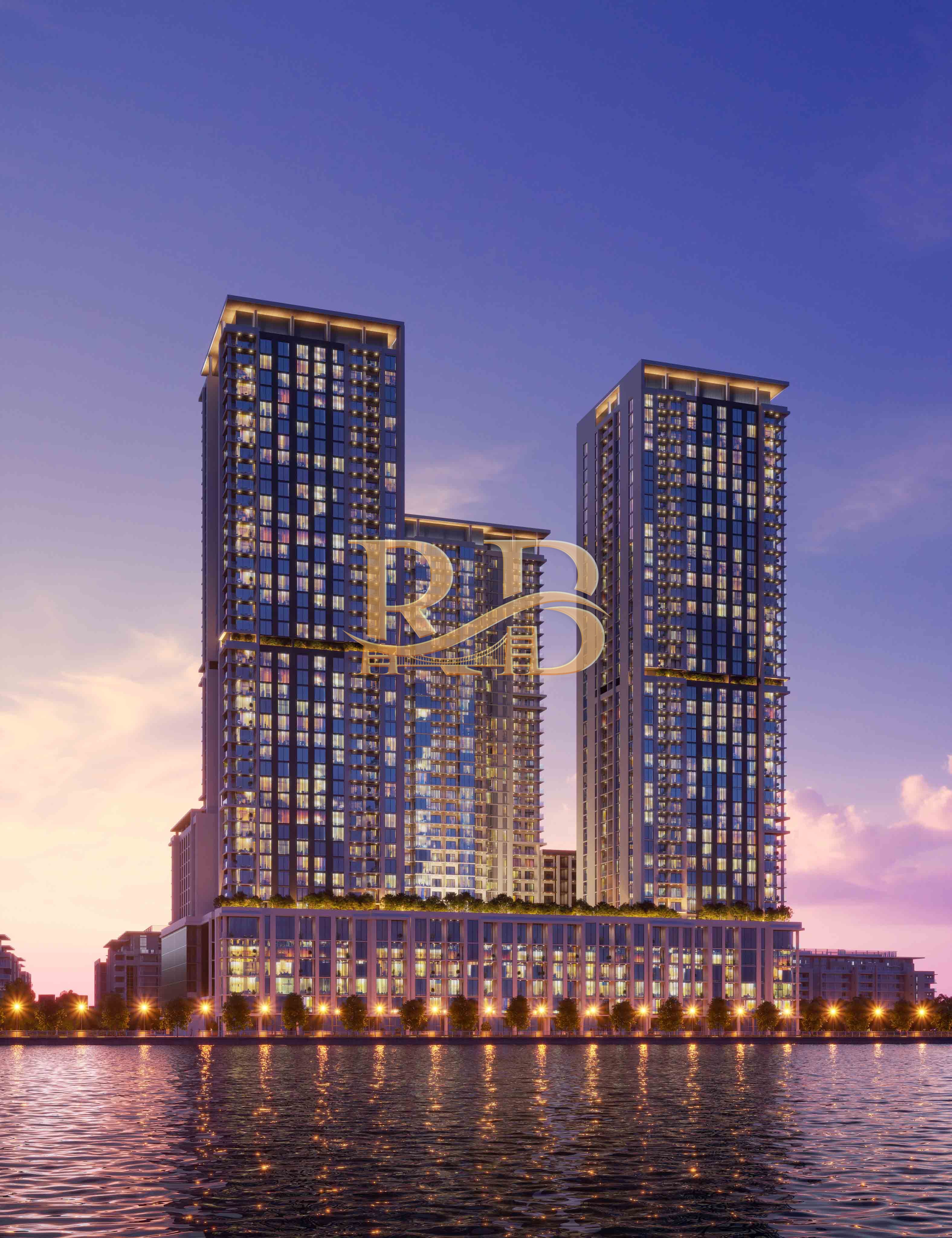 APARTMENT FOR RENT IN CREST GRANDE, SOBHA HARTLAND 2 Bedroom + Maid | Higher Floor | Brand New| Lagoon and Burj khalifa view