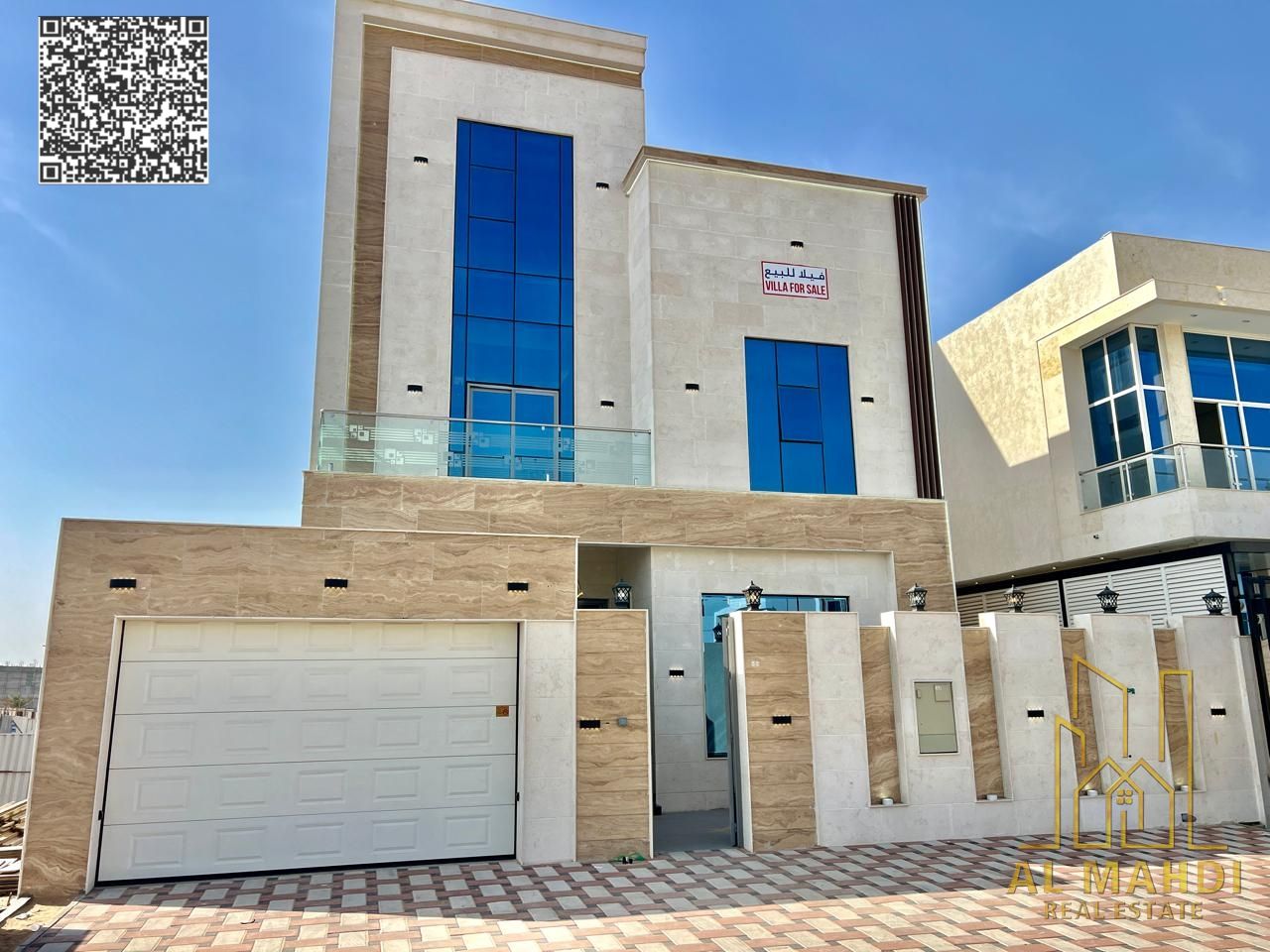 A villa on the main street, ready to move into, with all registration and ownership fees included, in one of Ajman's most prestigious areas. Freehold