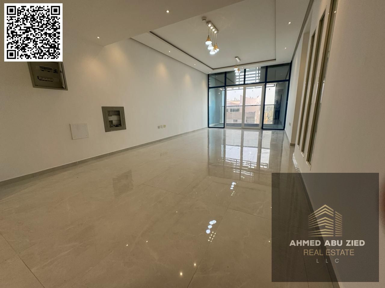 Free parking | Maid's room | Built-in wardrobes | Two bedrooms and a living room | Two bathrooms | Central air conditioning | Balcony with an open vie