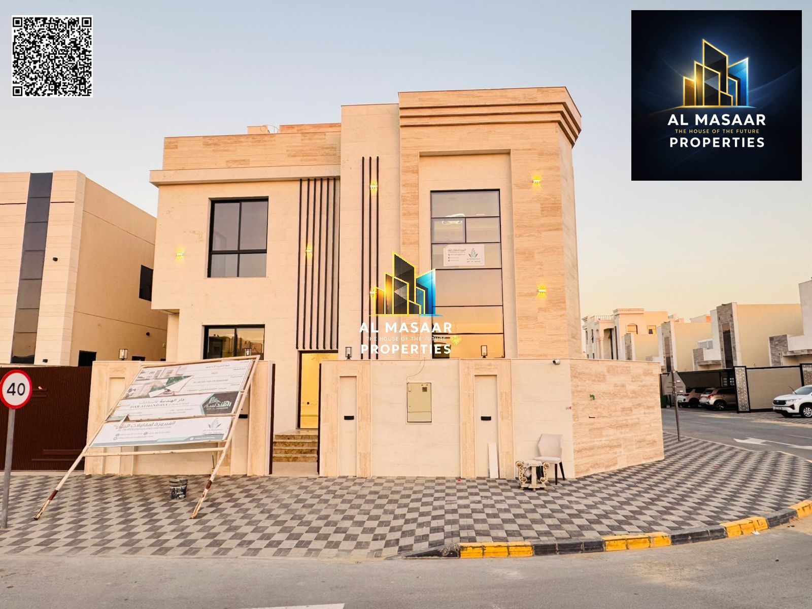 Corner villa, two floors and a roof, 7 master bedrooms, 4600 sq ft, excellent price, freehold ownership for all nationalities