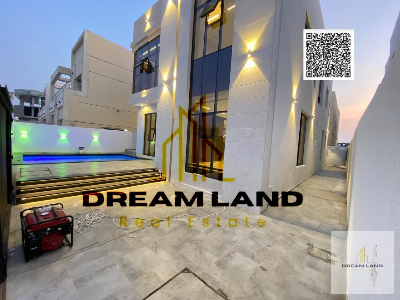 Including registration fees, Amazing villa, consists of 5 master bedrooms with built in wardrobes and swimming pool, now for sale in upscale area,