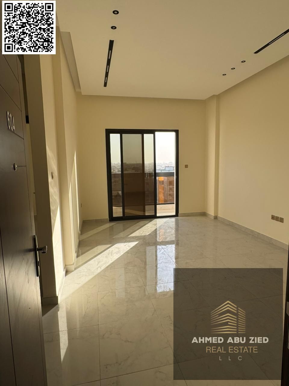 Two master bedrooms and a living room, first occupancy, for annual rent in Al Jurf 3, Ajman, near Mohammed Bin Zayed Road. Super deluxe finishing, cen