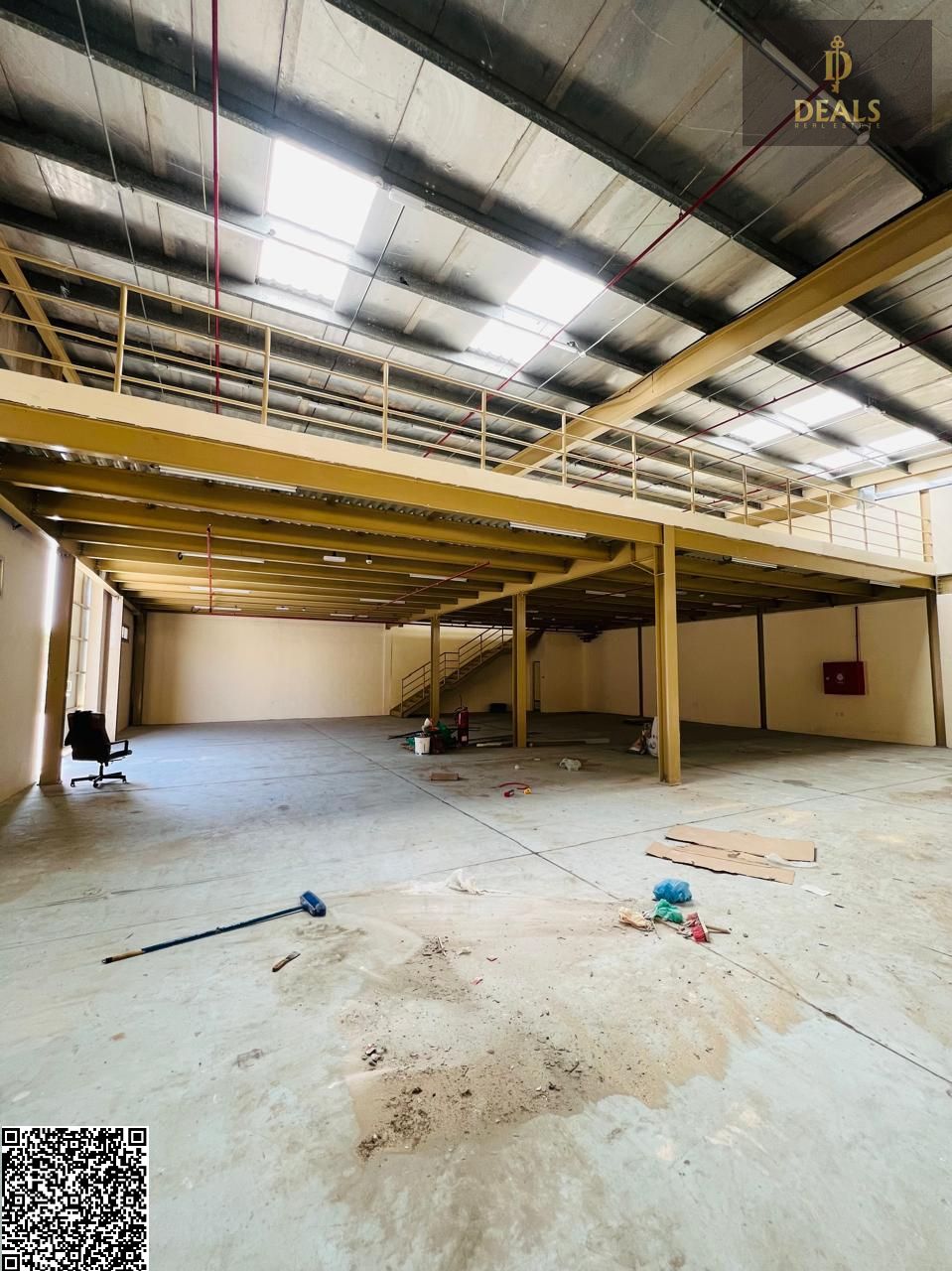Premium Brand New Warehouse with Mezzanine for Rent – Al Jurf 1 | 6,000 Sq. Ft | 22.5 kV Power