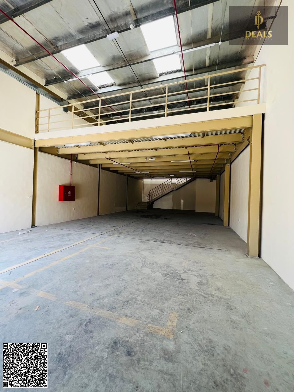 Modern Brand New Warehouse with Mezzanine for Rent – Al Jurf 1 | 3,000 Sq. Ft | 22.5 kV Power