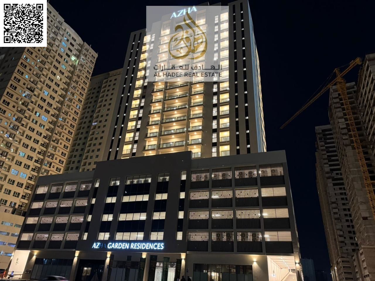 Brand New Studio for Annual Rent in UAE – Ajman – Al Jurf – Garden Residence Location: Inside Garden Residence, directly opposite Emirates Cit