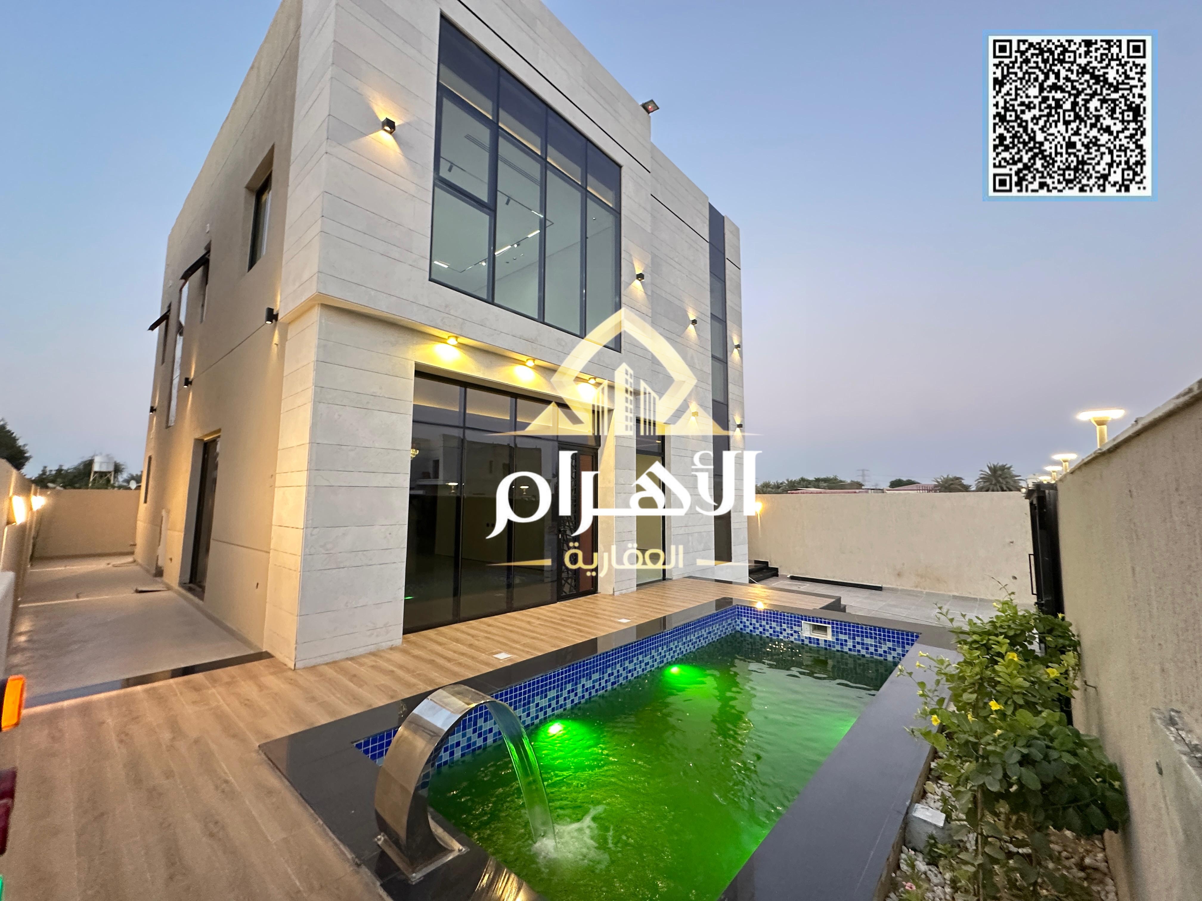 Luxury villa in Al-Haliyo 2, garden plan | 4 master bedrooms | private pool | near the mosque | 3014 sq ft | 1,650,000 (including registration and own