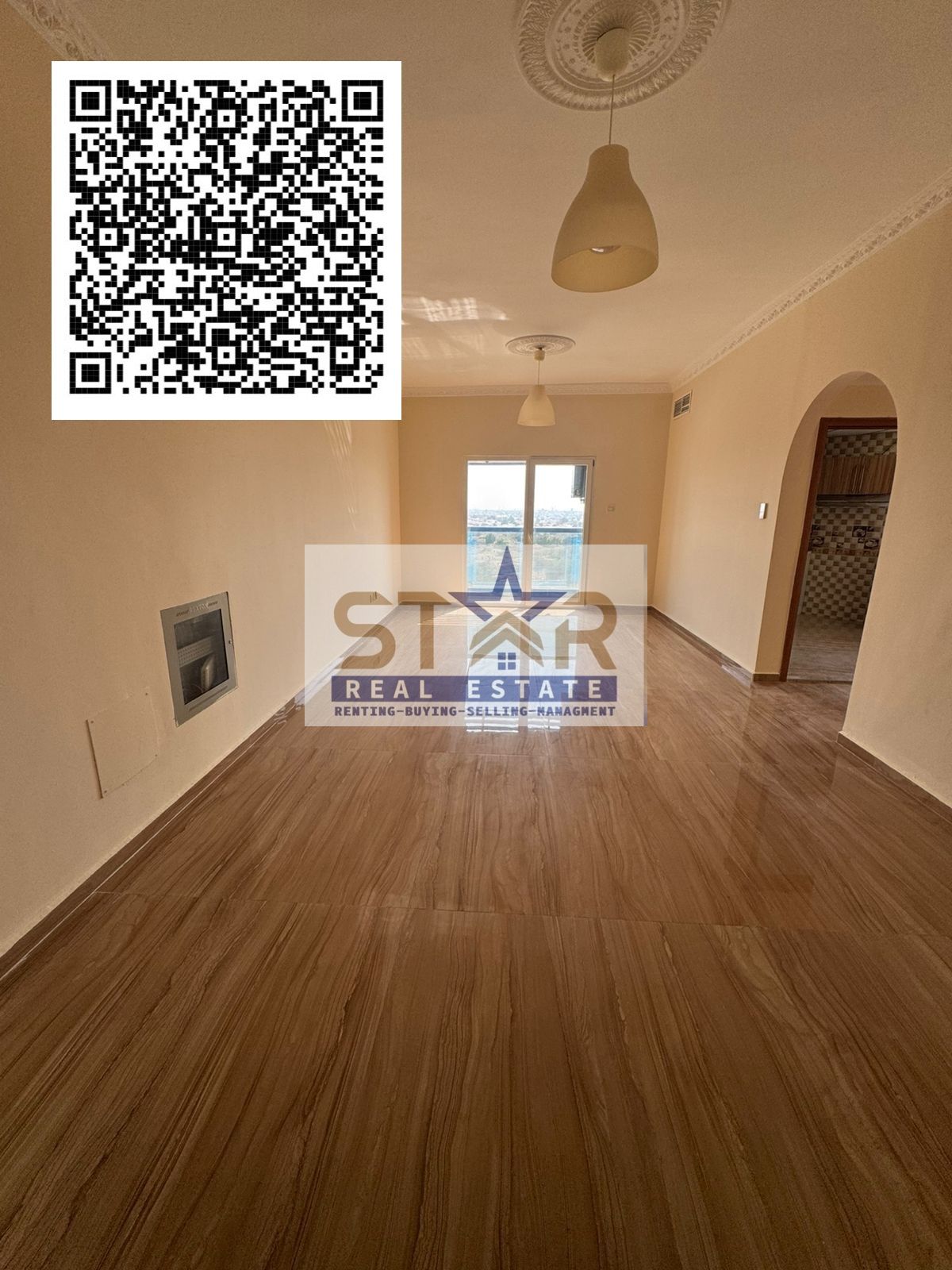 1BHK with 2 bathrooms and a balcony, open view, for annual rent in Ajman, Al Nuaimia 3 area