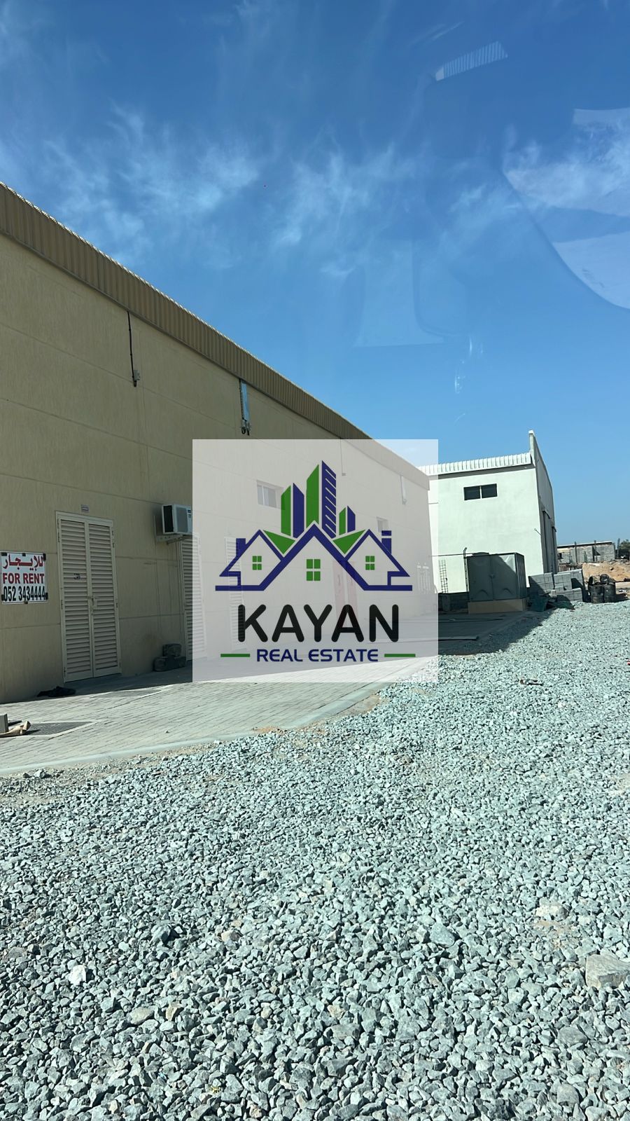 Warehouse complex for rent, totaling 10,800 sq. ft. total 100 kW -industrial activities