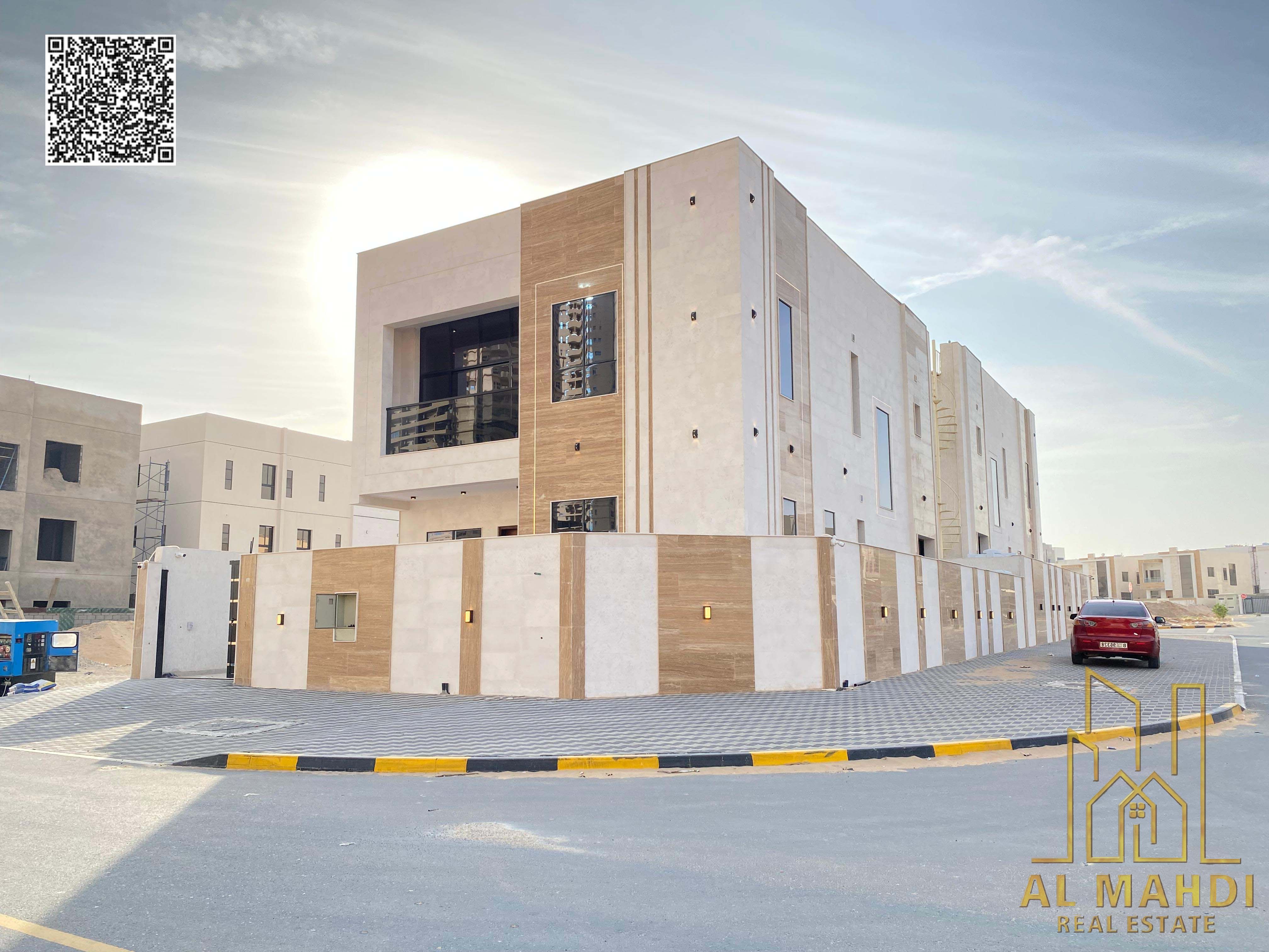 Corner 4 master bedroom villa for sale in Al Amerah Ajman spacious layout premium finishes and easy bank finance