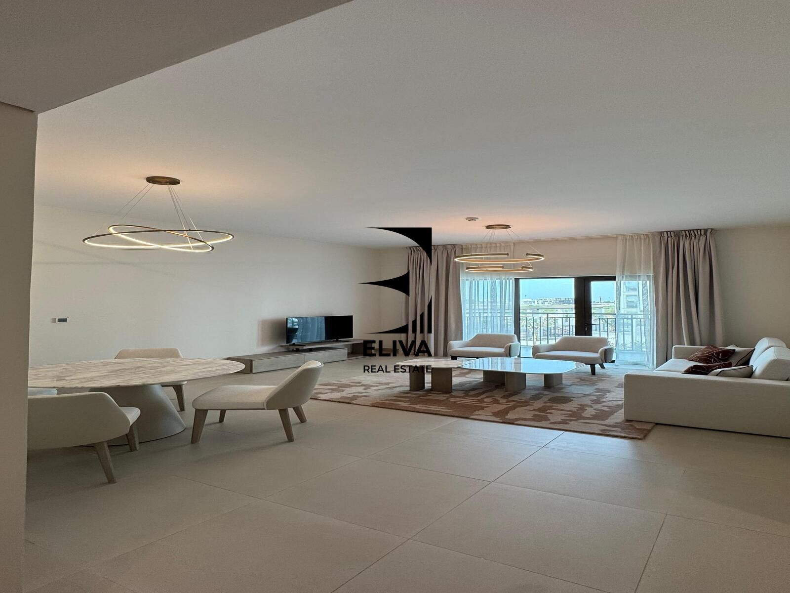 Fully Furnished | 2 Balconies | Golf and Sea View