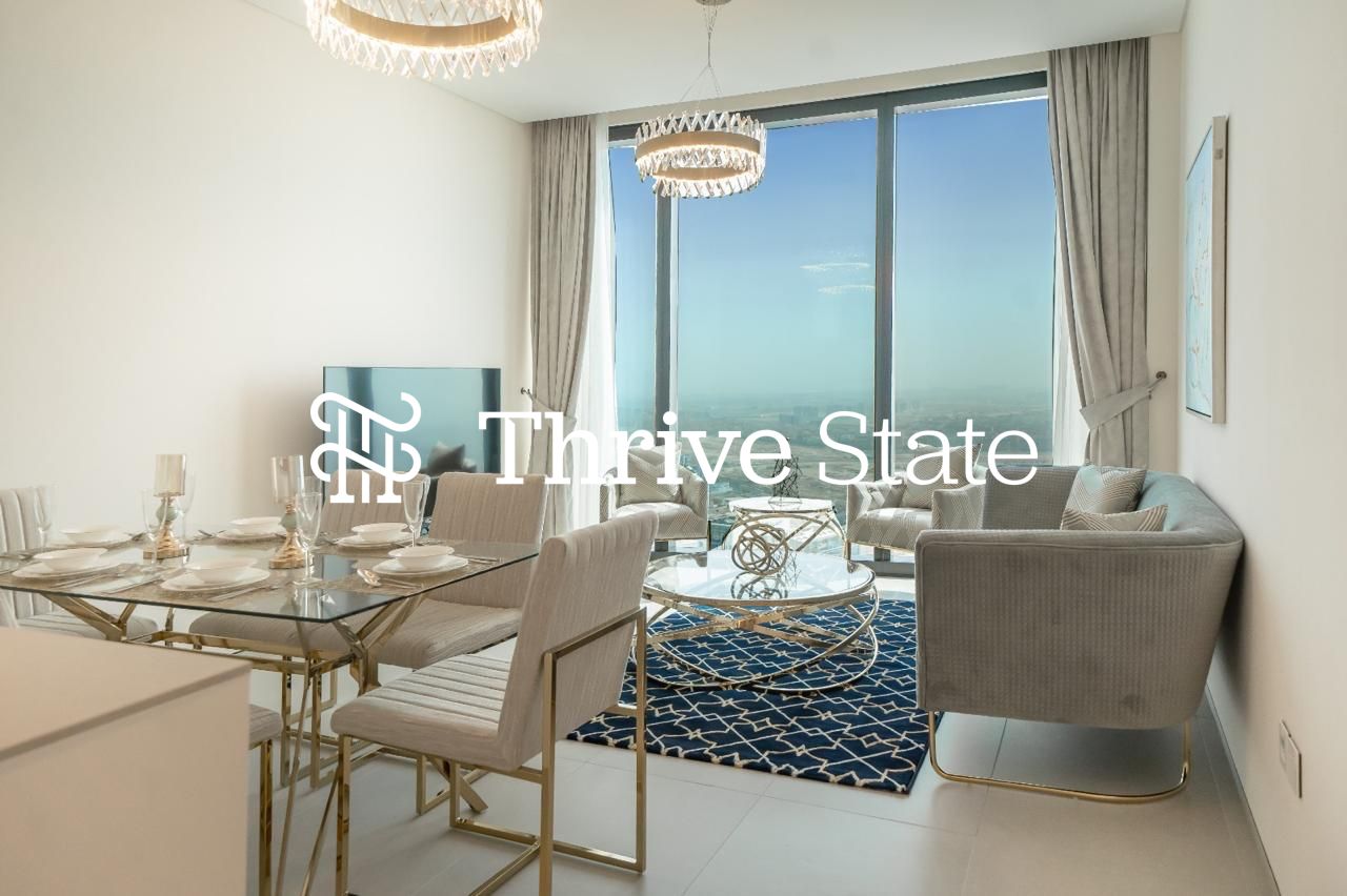 Furnished 2BR | High-Floor with Marina View