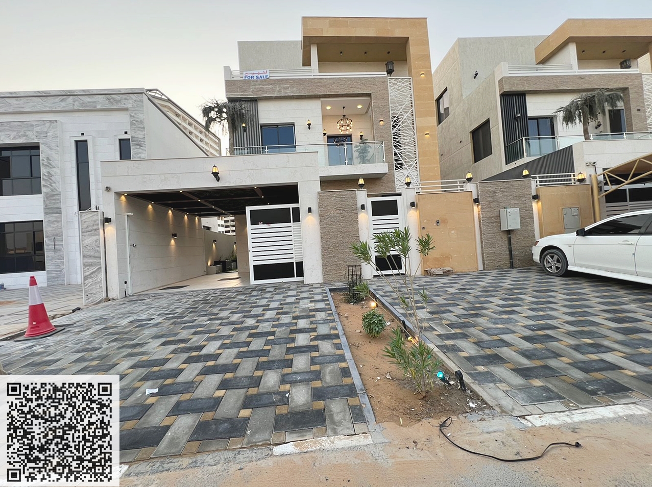 For Sale – Super Deluxe Villa (3 floors) in Al Helio 2, Ajman (Includes registration fees, electricity, water and air conditioners)