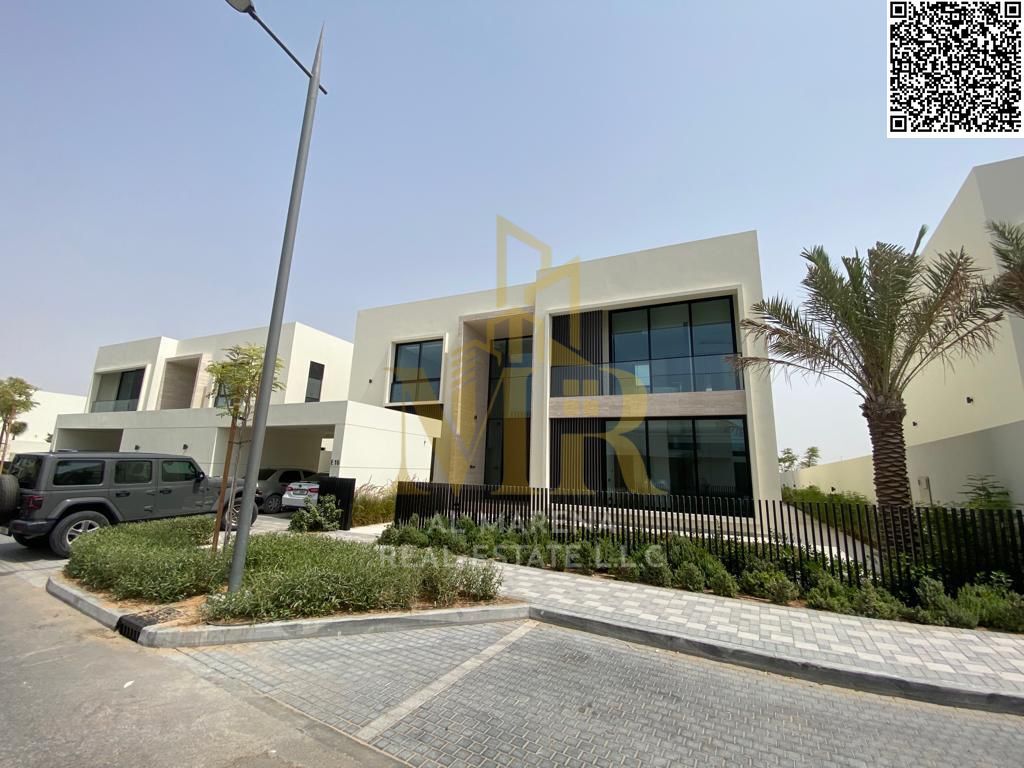 Luxury golf-view villa for sale in Al Zorah, situated on a spacious 10,500 sqft land plot within a prestigious community that blends natural beauty wi