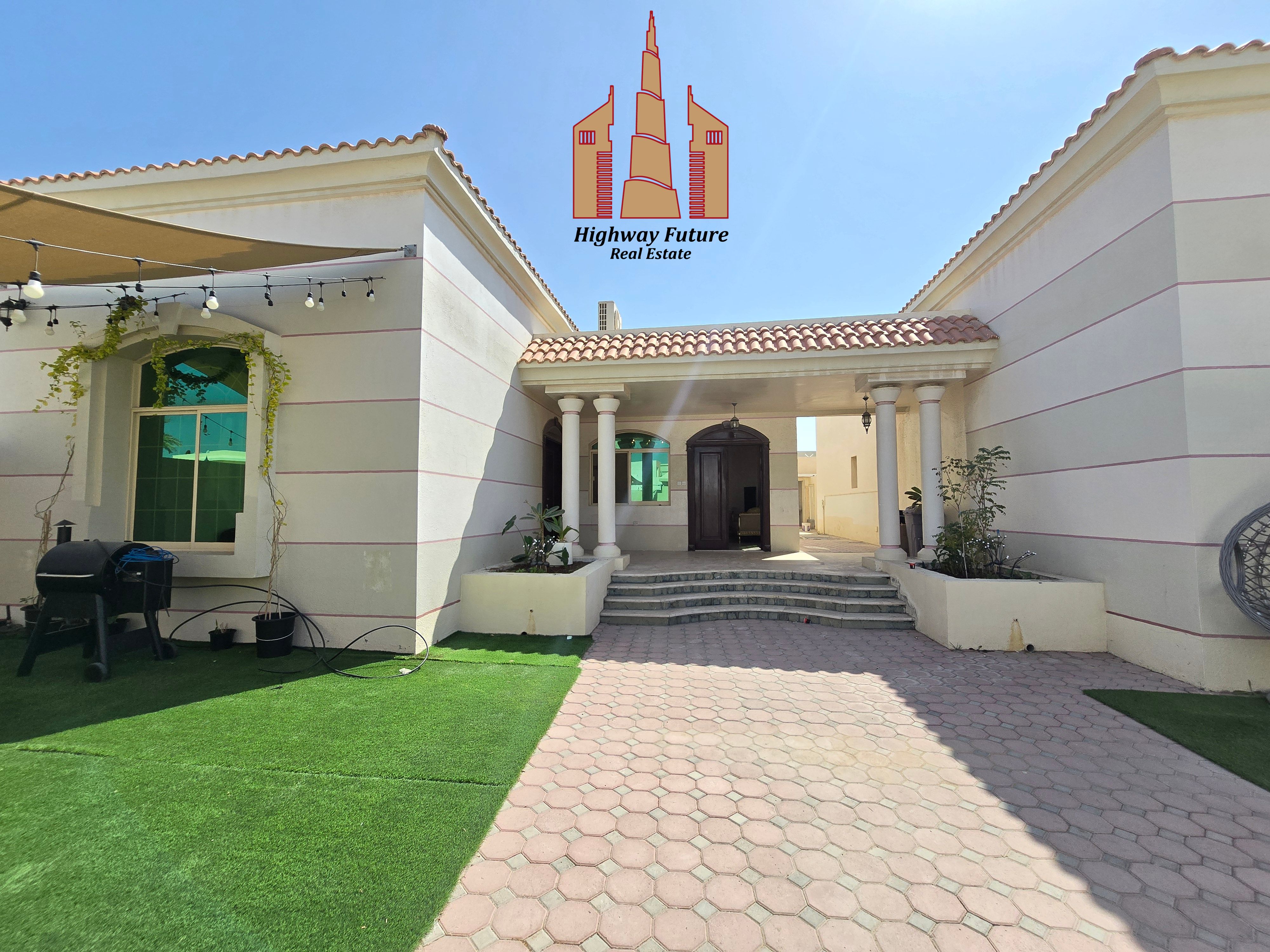 Like new full renovated 3 bedroom villa garden parking big hall Majlis new ac 2 master room 90k