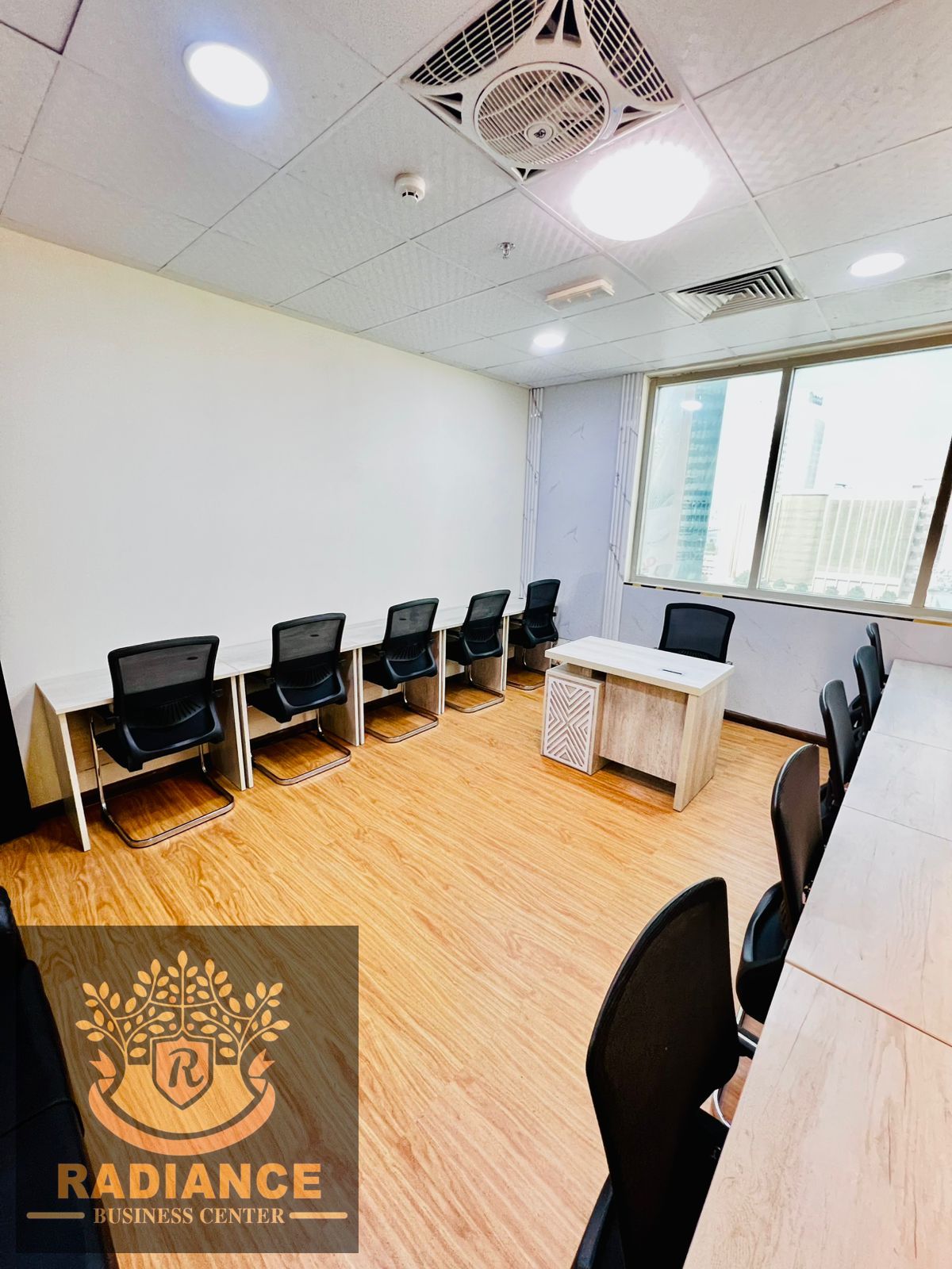11 seater furnished office for 5500 aed monthly| ejari from 2000 aed onwards