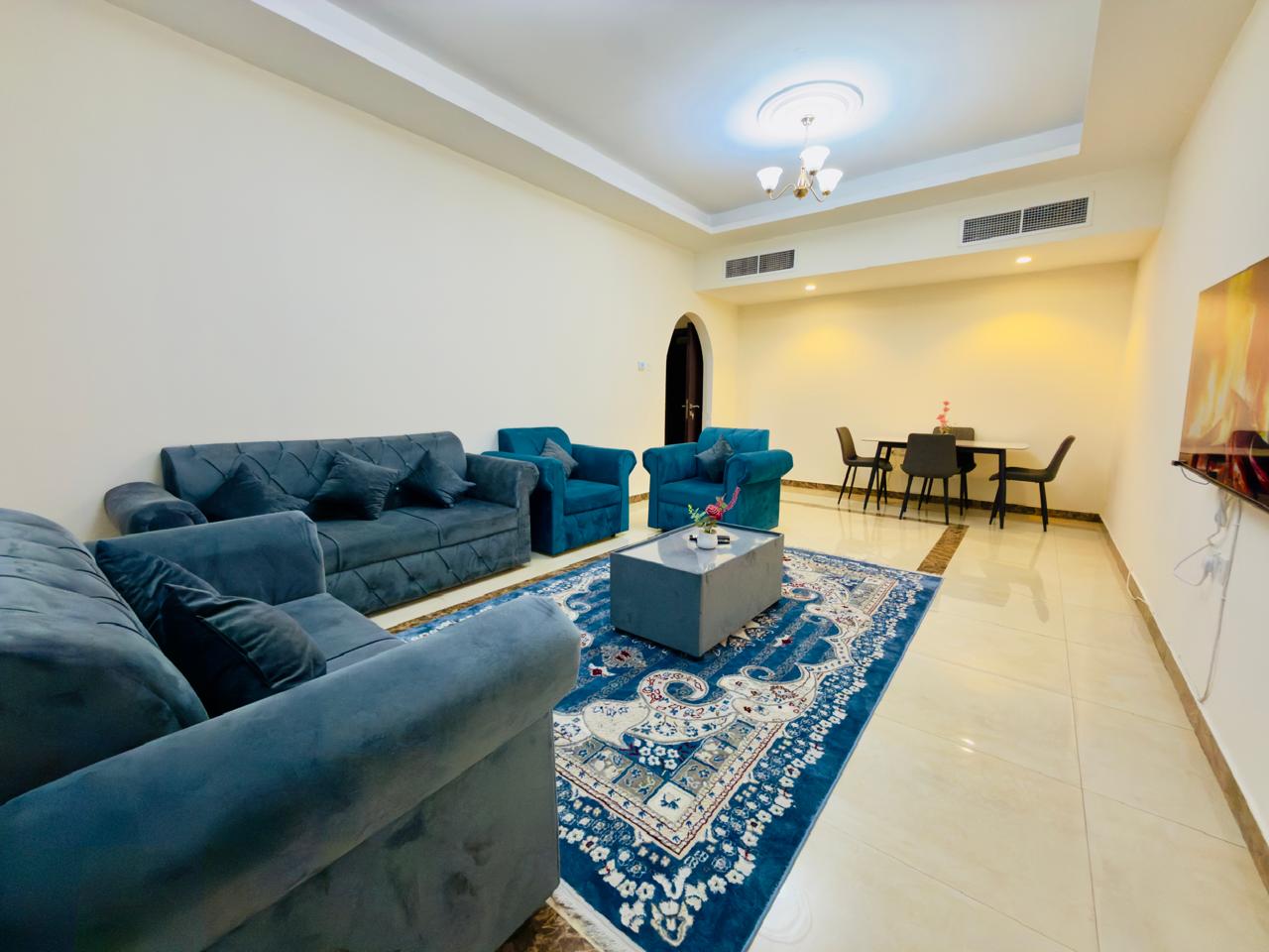 Furnished 1BHK for monthly rent in Al Rawda 2 Ajman, all bills included, near Shorooq Mall, AED 4,500.