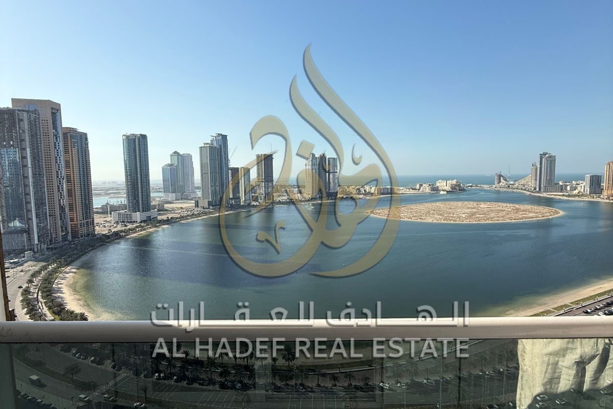 3 Bedroom Apartment for Rent – First Row on Corniche – Full Lake View – Al Taawun, Sharjah