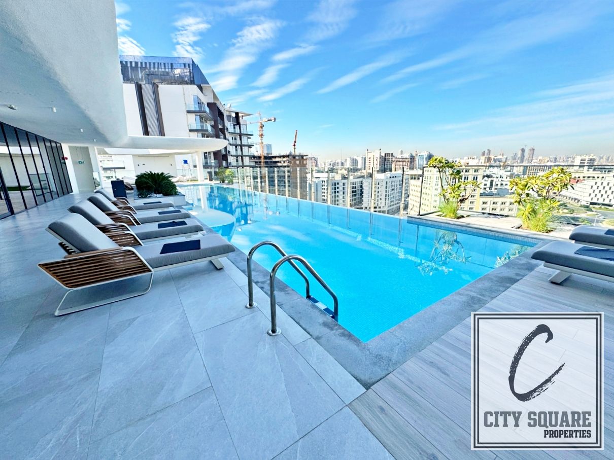 Kitchen appliances | Pool view | Brand new 1BR