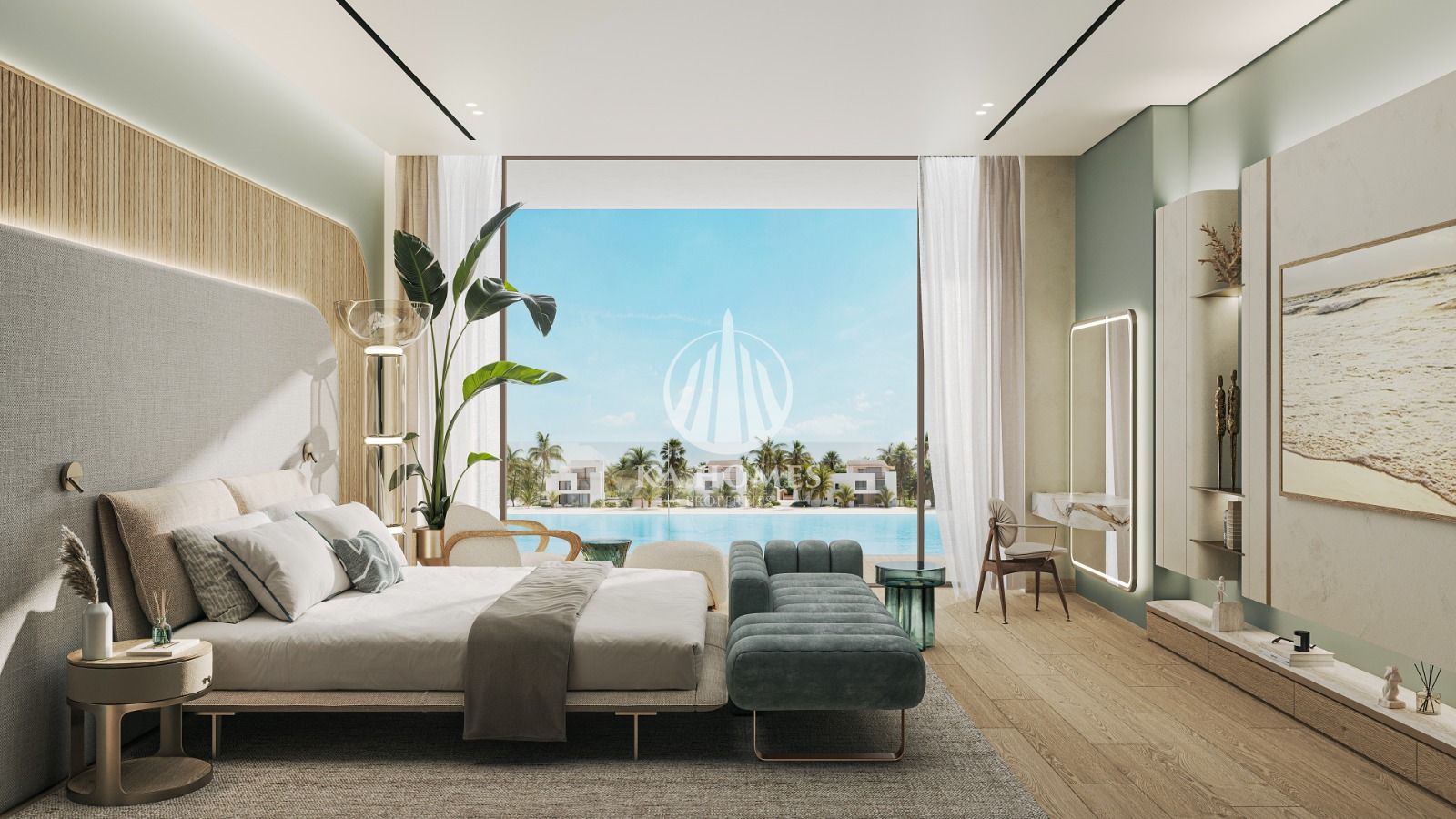 Villa with garden views and complete privacy on waterfront | Down payment 249,400 AED - Freehold