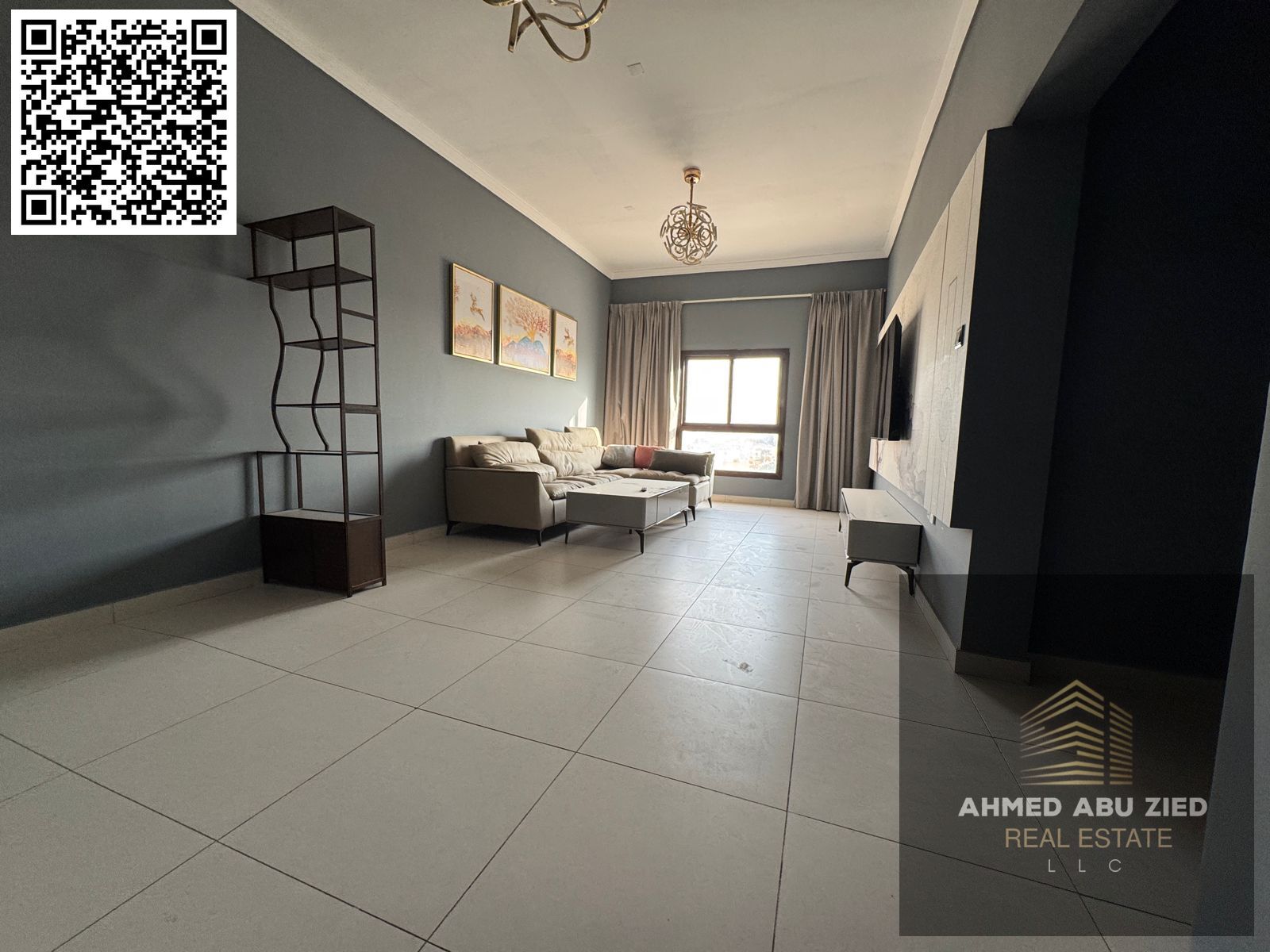 Two bedrooms and a living room for rent in Al Rawda 2, near Sheikh Ammar Street. Central air conditioning, 2 bathrooms, balcony. New building. AED 39,