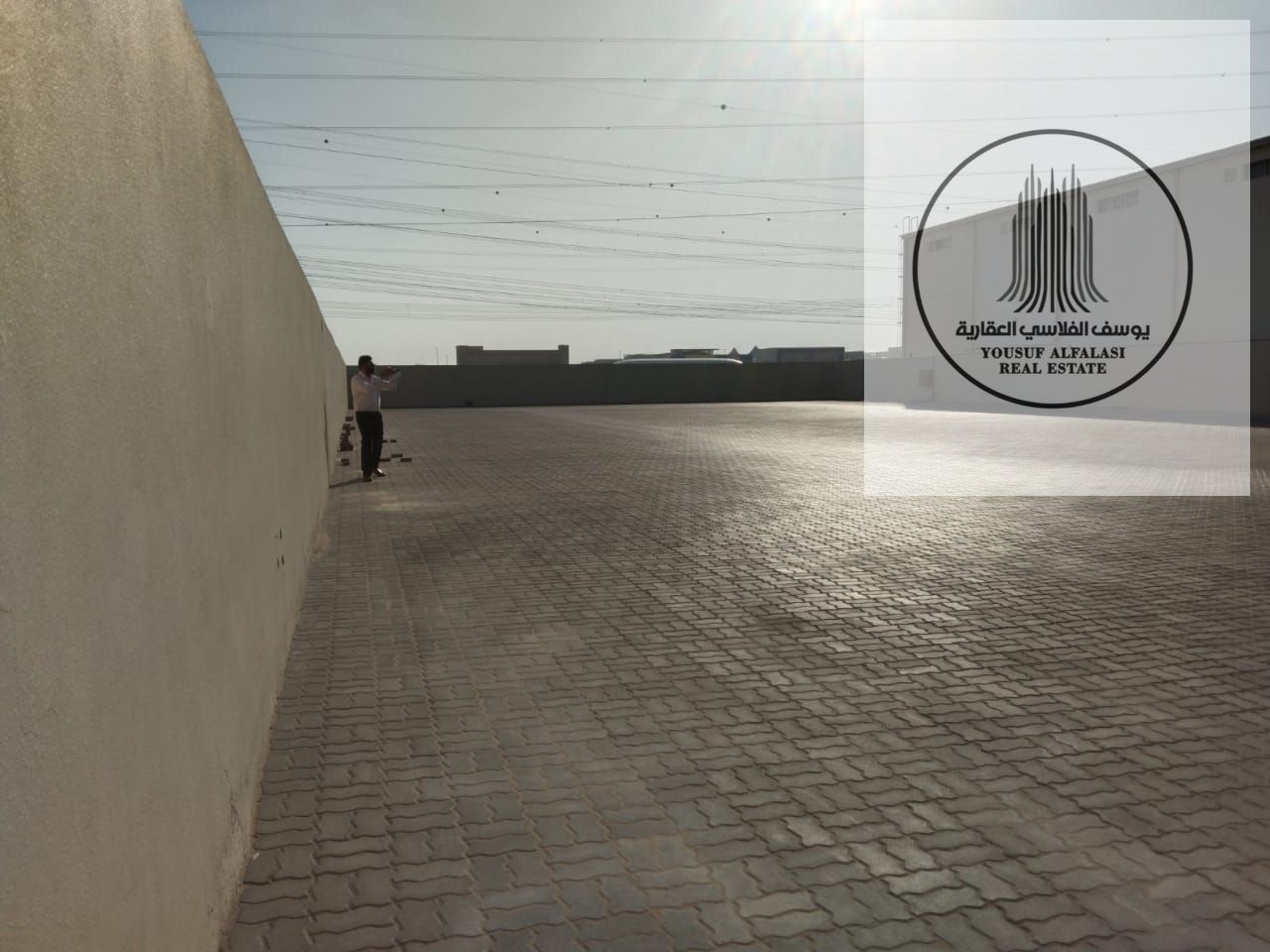 Two Adjacent Plots Industrial 18 Total 40,000 sqft Storage 22 AED