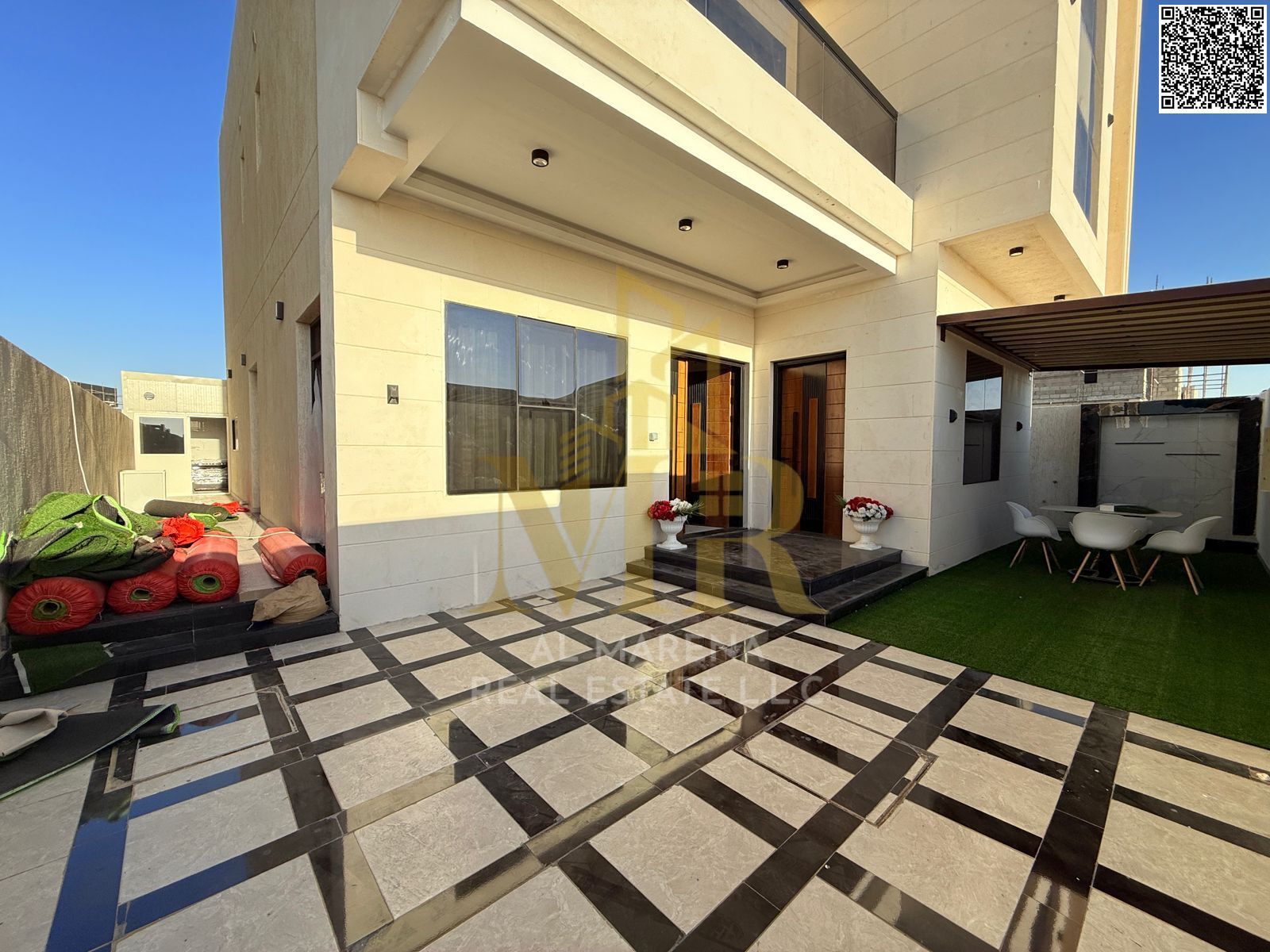 Luxury villa for sale in Al Amerah, built on a 3,014 sqft land plot with a practical design and spacious layout, ideal for large families seeking comf