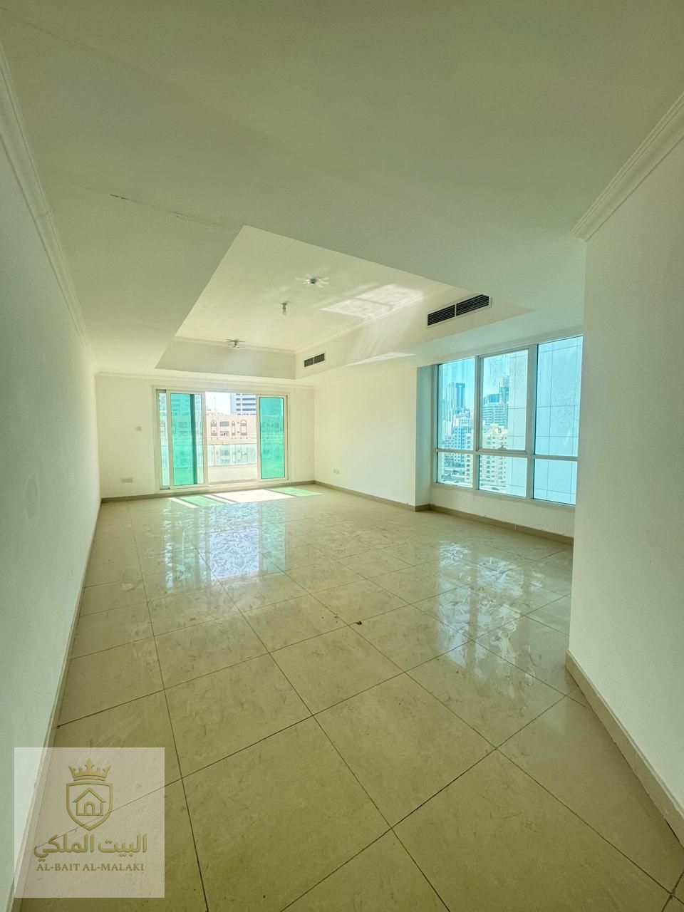 Family apartment: Two bedrooms, living room, master bedroom, open balcony view