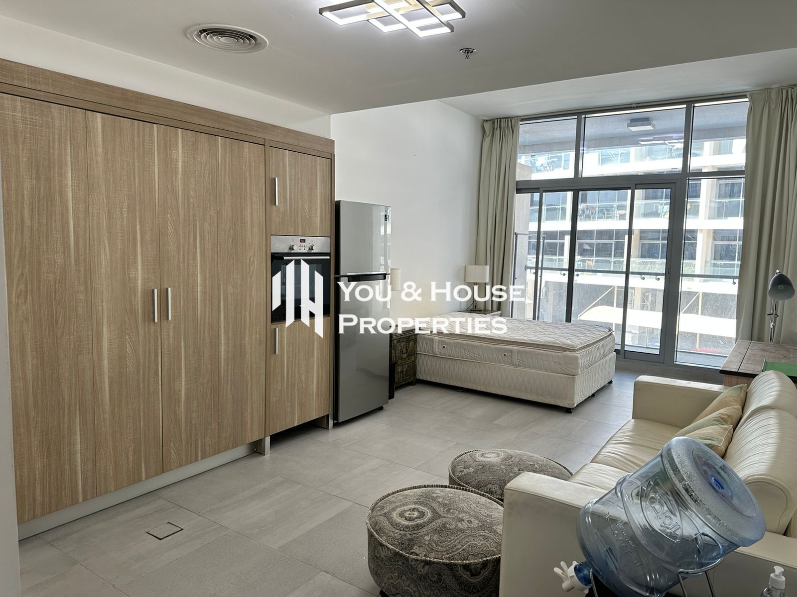 Spacious Furnished Studio | Elegant Living | Bright Layout