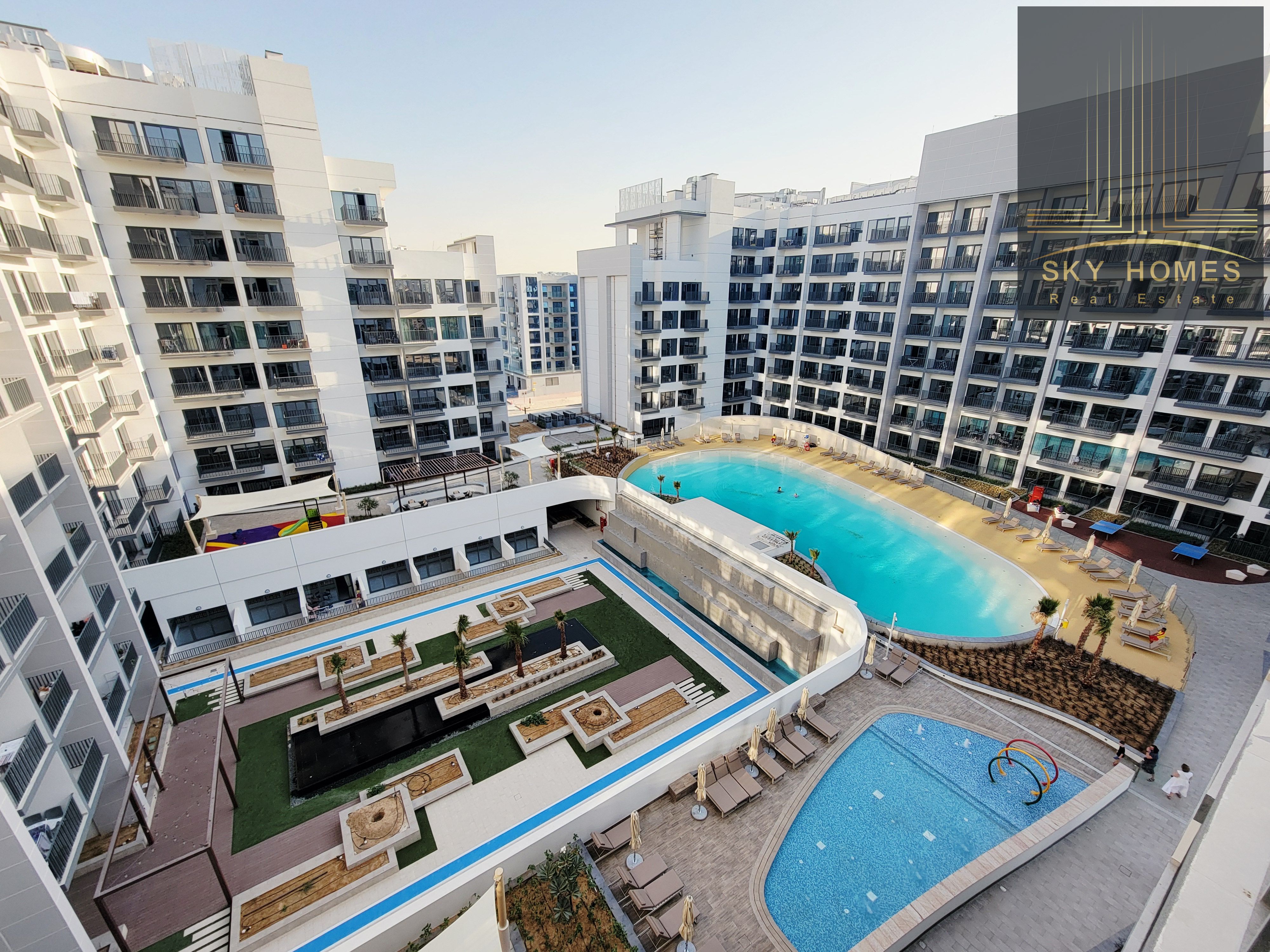 Brand new semi furnished studio Apartment available for rent just in 50k in 4cheques with parking gym pool free