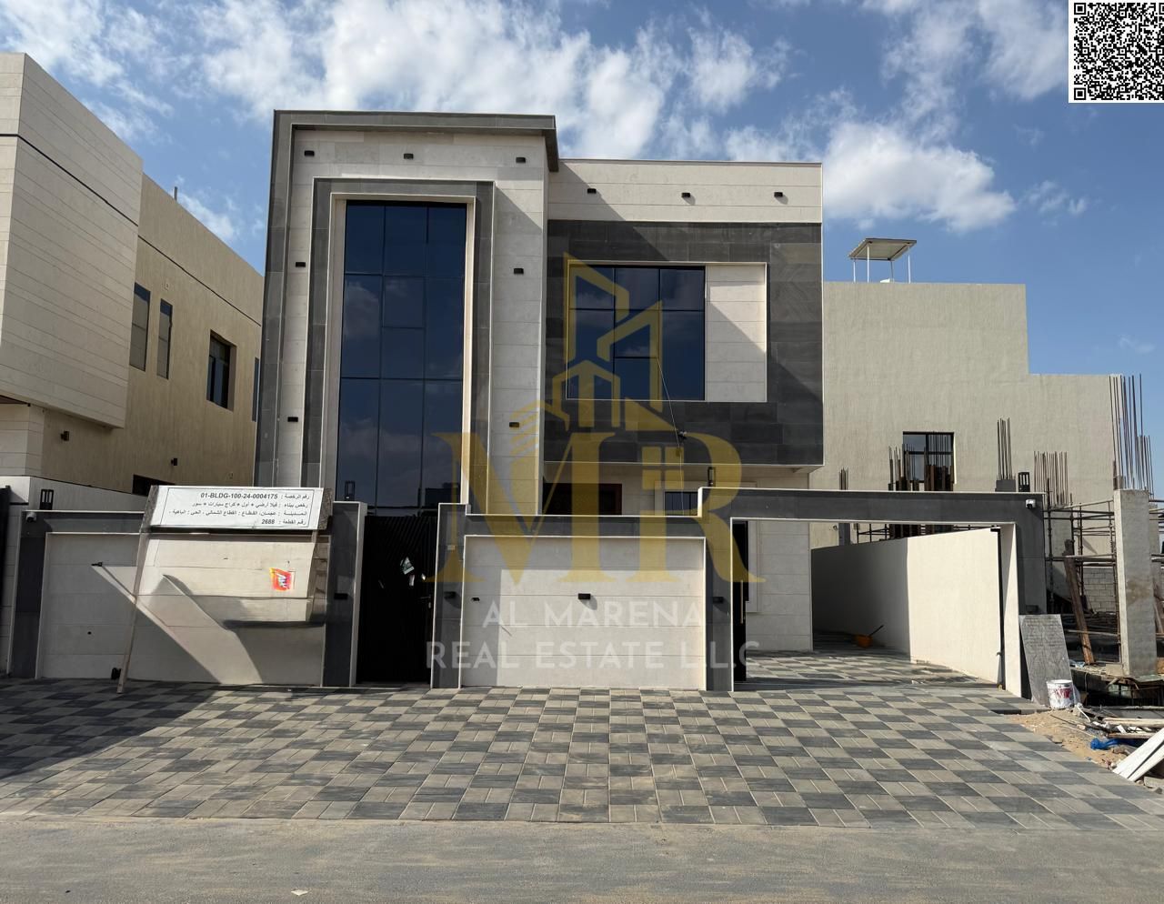 Villa for sale with central air conditioning in a prime location opposite services and Sheikh Mohammed Bin Zayed Road.