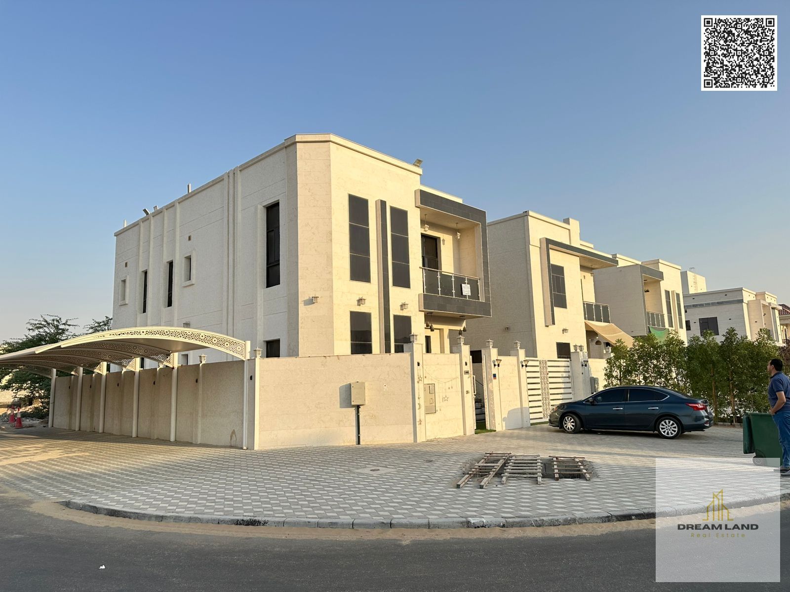Direct from the owner, including electricity, water, and air conditioning. A villa among the most luxurious villas in Ajman, built and finished to a s