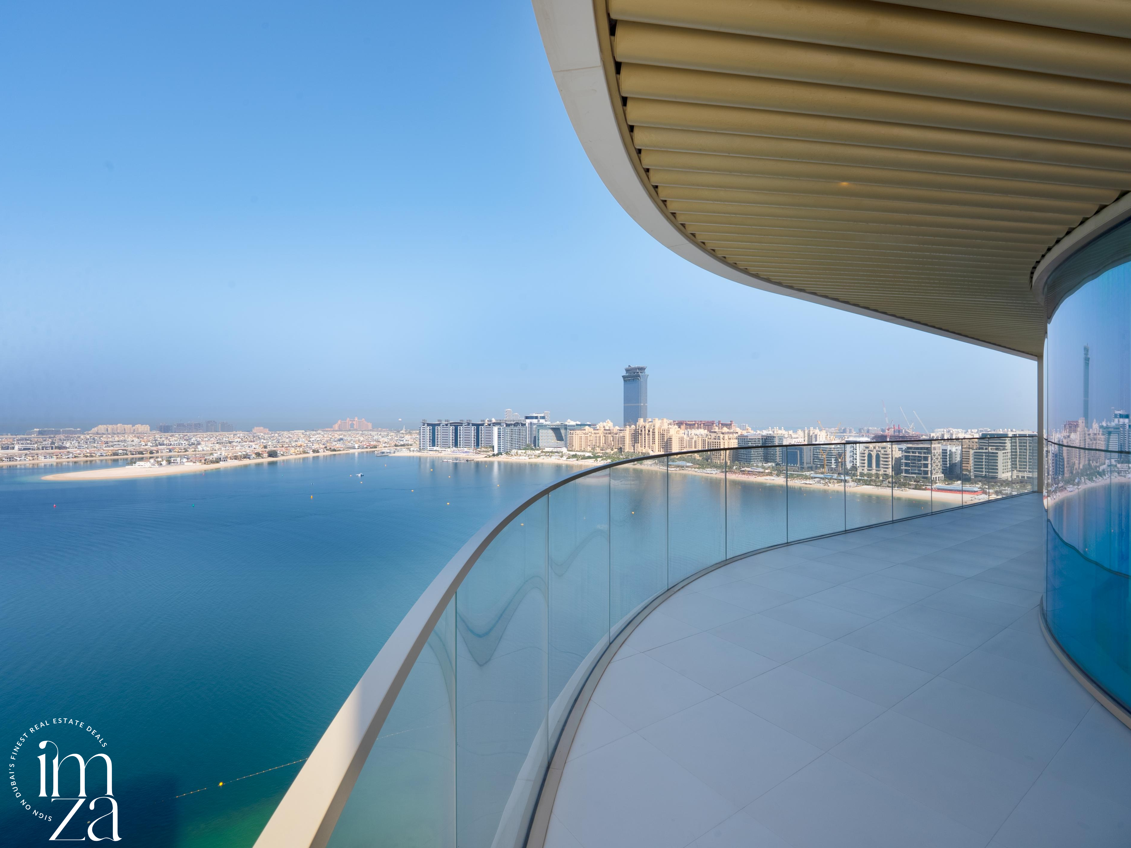 Emaar Beachfront | 3BR + Maid | Stunning Sea Views