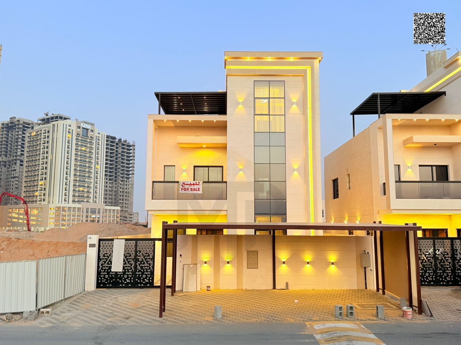 An irreplaceable opportunity to own a luxury villa in Ajman - including fees, electricity, water, air conditioners and full furniture, first occupant,