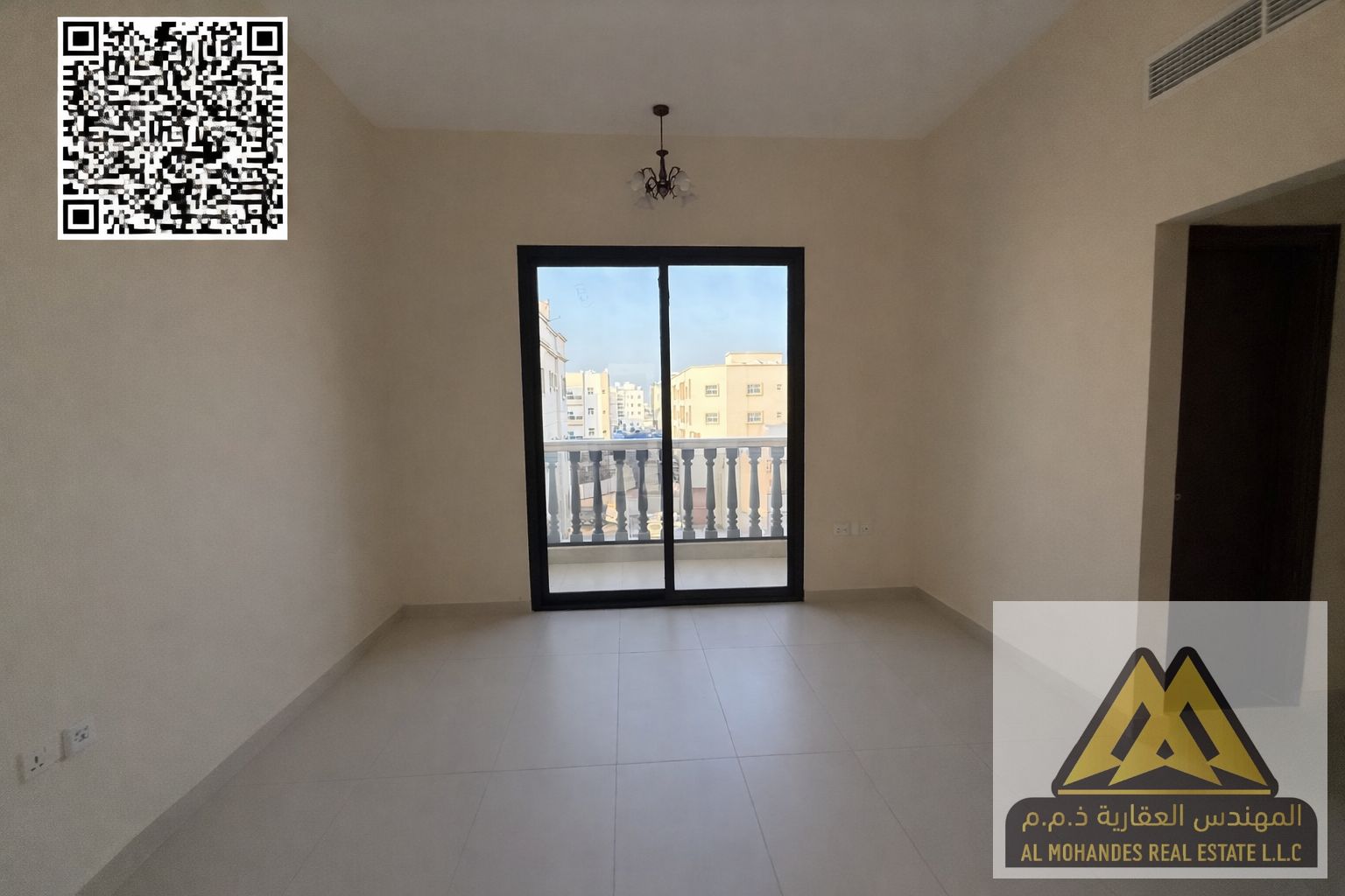 Balcony with an open view | Easy access to Dubai due to its proximity to Sheikh Mohammed Bin Zayed Road | Large spaces | Master Bedroom