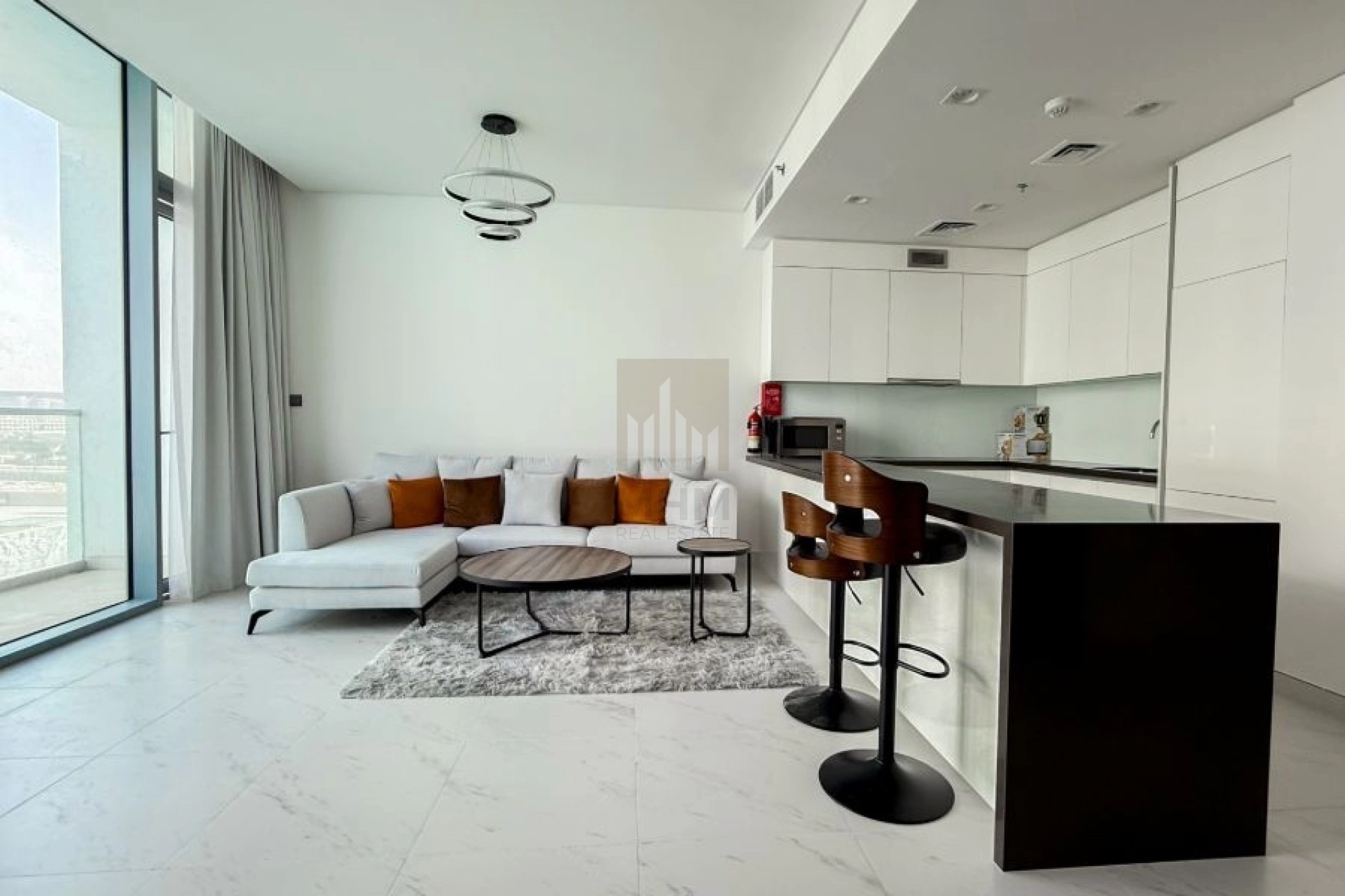 Rare Large Living Room | Lagoon and Burj View | Fully Furnished