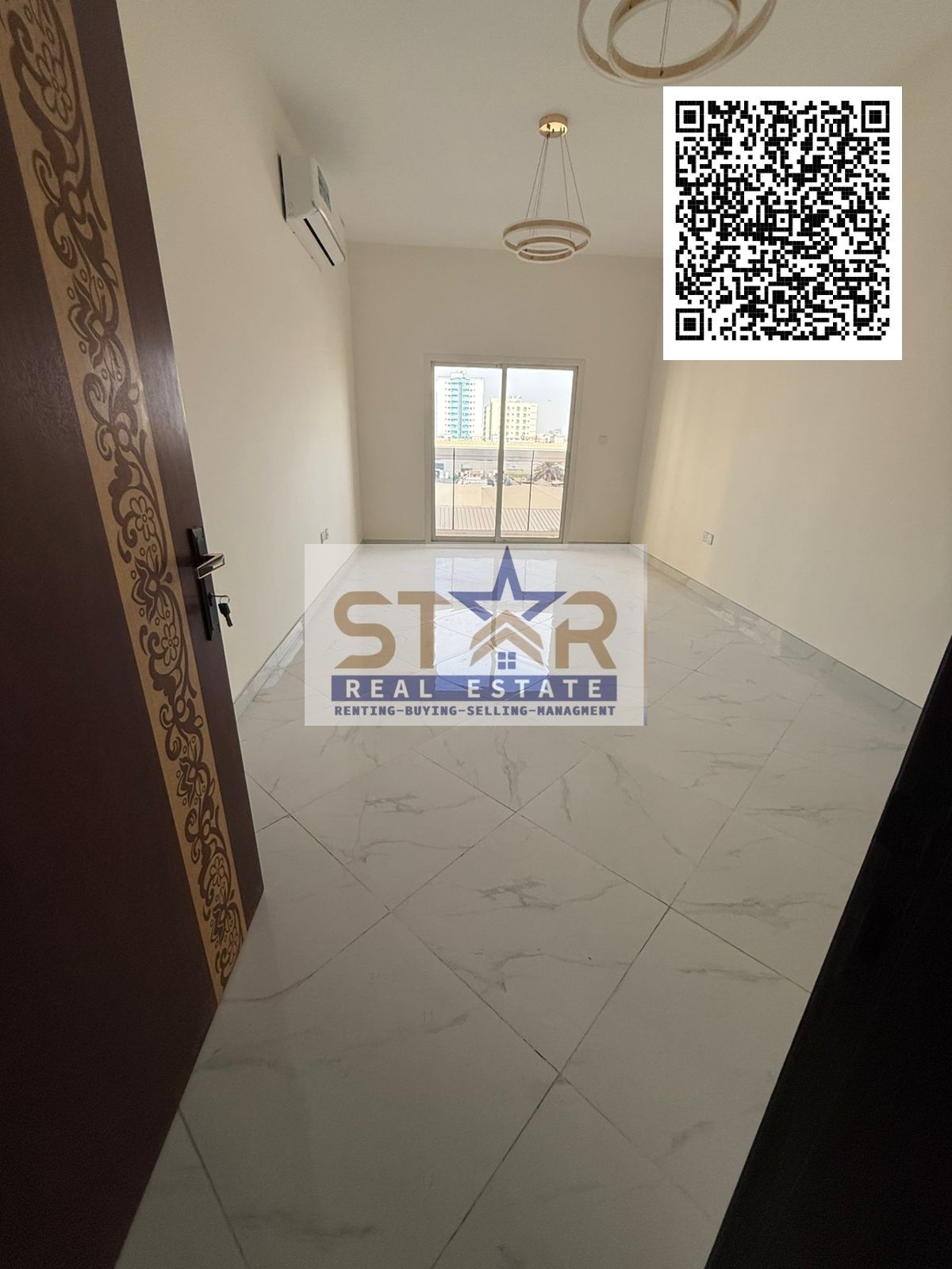 One-bedroom apartment with a living room, first-time occupant, in a new building in Al Naeemiyah 1, annual rent in Ajman